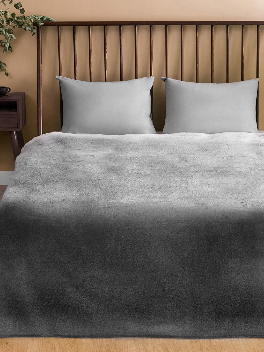 LCW HOME Düz Wellsoft Çift Kişilik Battaniye 200x220 cm-1