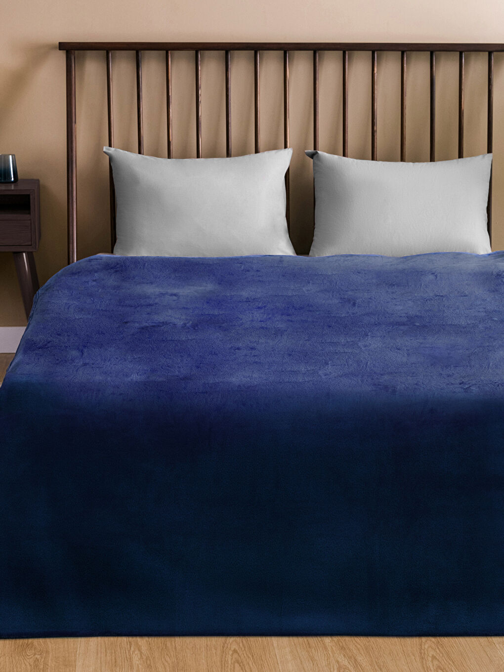 LCW HOME Lacivert Düz Wellsoft Çift Kişilik Battaniye 200x220 cm