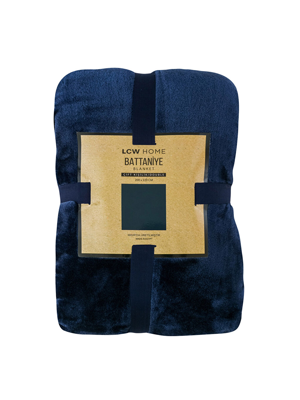 LCW HOME Lacivert Düz Wellsoft Çift Kişilik Battaniye 200x220 cm - 4