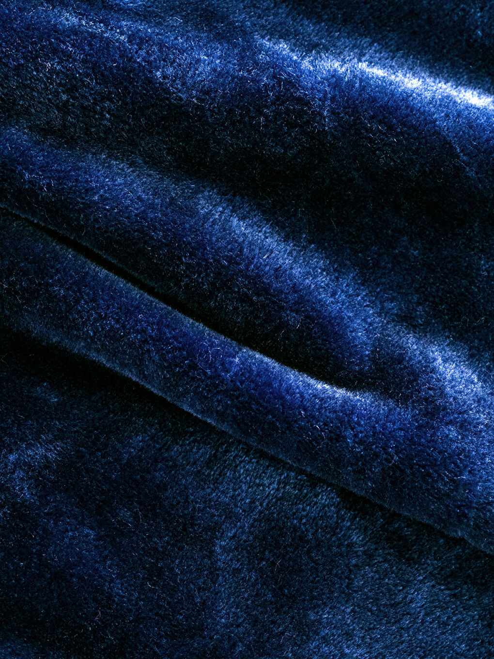 Lacivert Düz Wellsoft Tek Kişilik Battaniye 150x220 cm-2