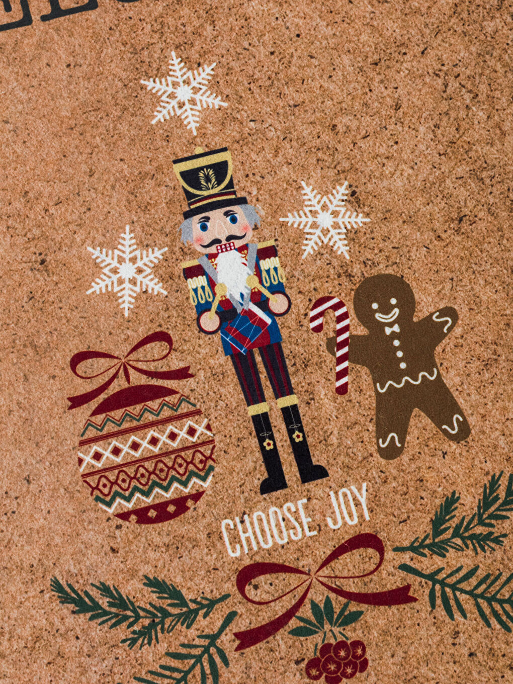 Karışık Fındıkkıran Desenli Kapı Önü Paspası 45x75 cm-1