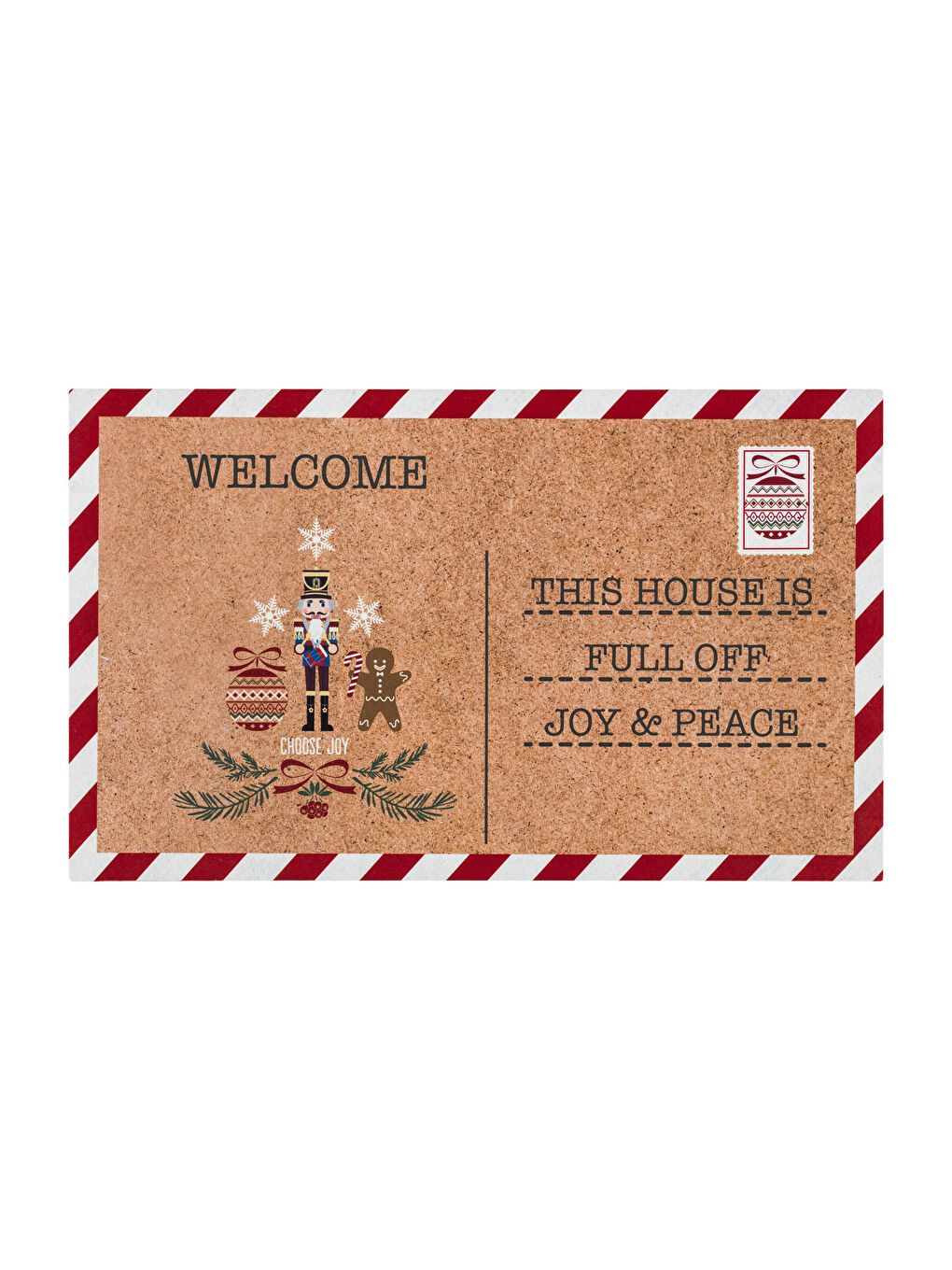 Karışık Fındıkkıran Desenli Kapı Önü Paspası 45x75 cm-4