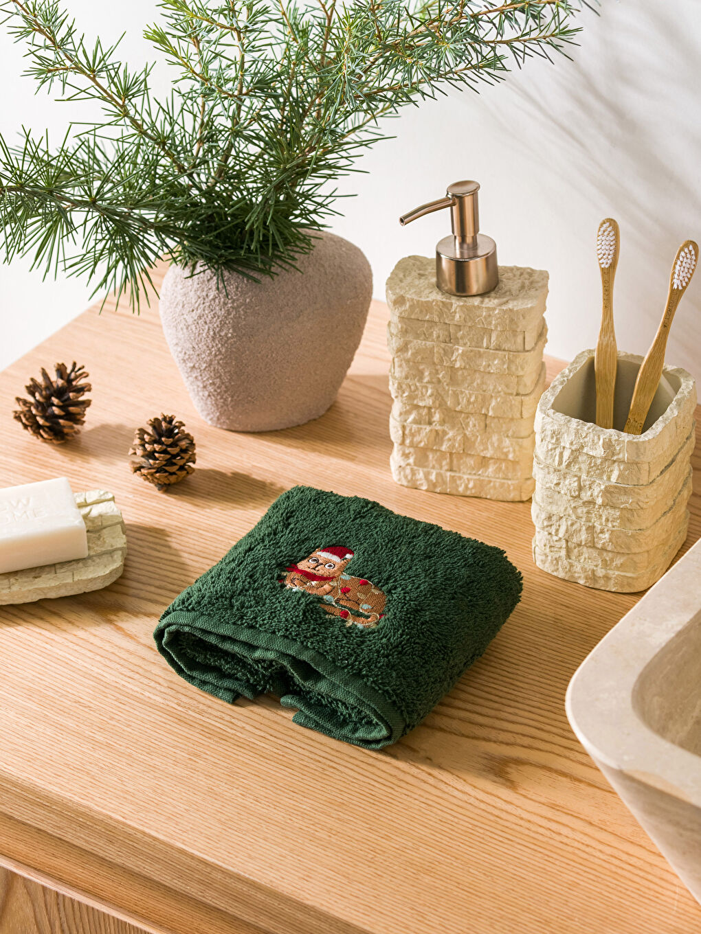 Cotton Embroidered Hand Towel 30x50 Cm -W2H514Z8-QR5