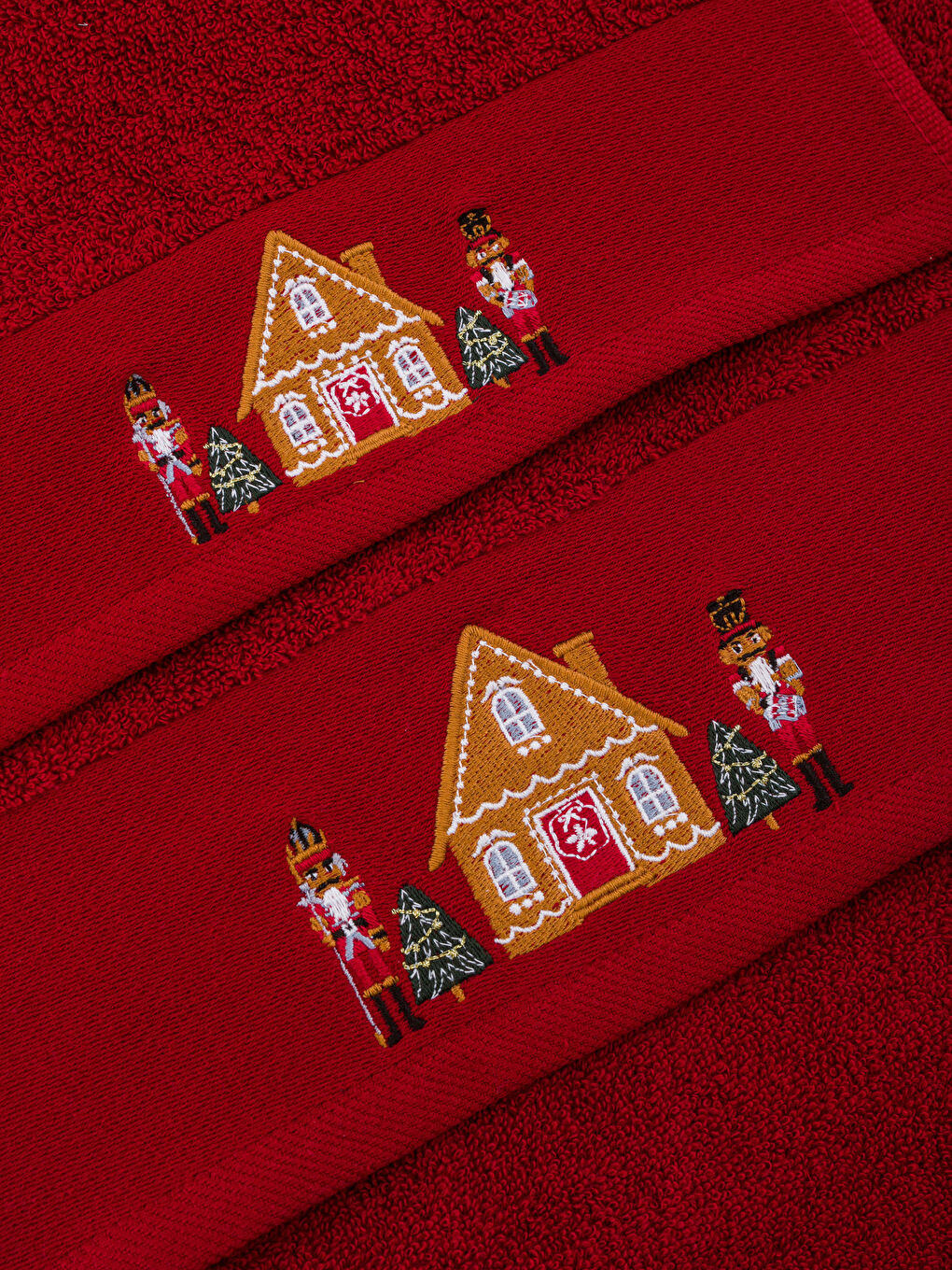LCW HOME Baumwolle Besticktes Handtuch-Set 2er-Pack -W2H517Z8-HLG