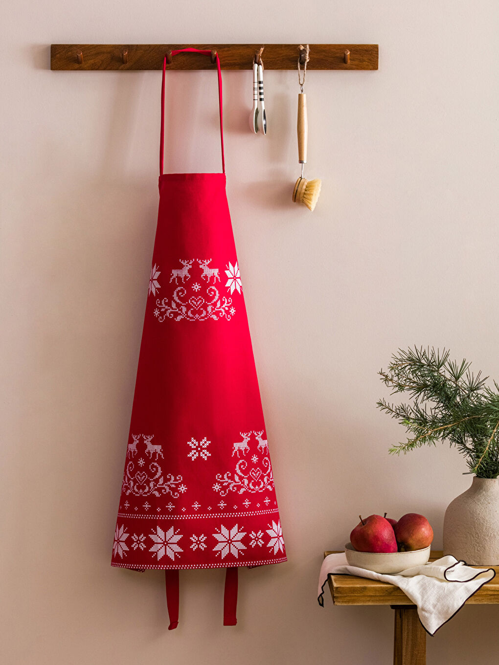 New Year Themed Printed Kitchen Apron