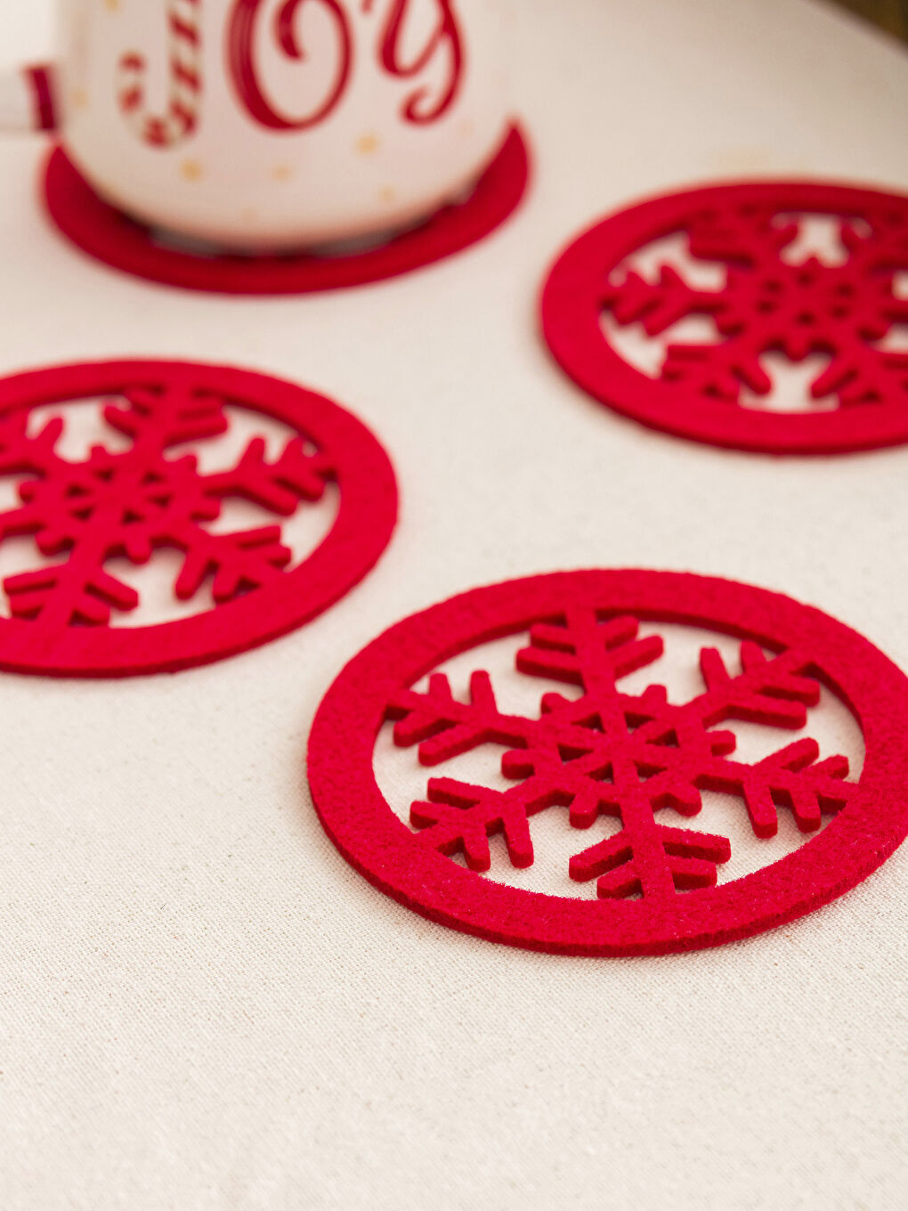 Dessous-de-verre Thème Noël 4 Pcs 11 Cm-2