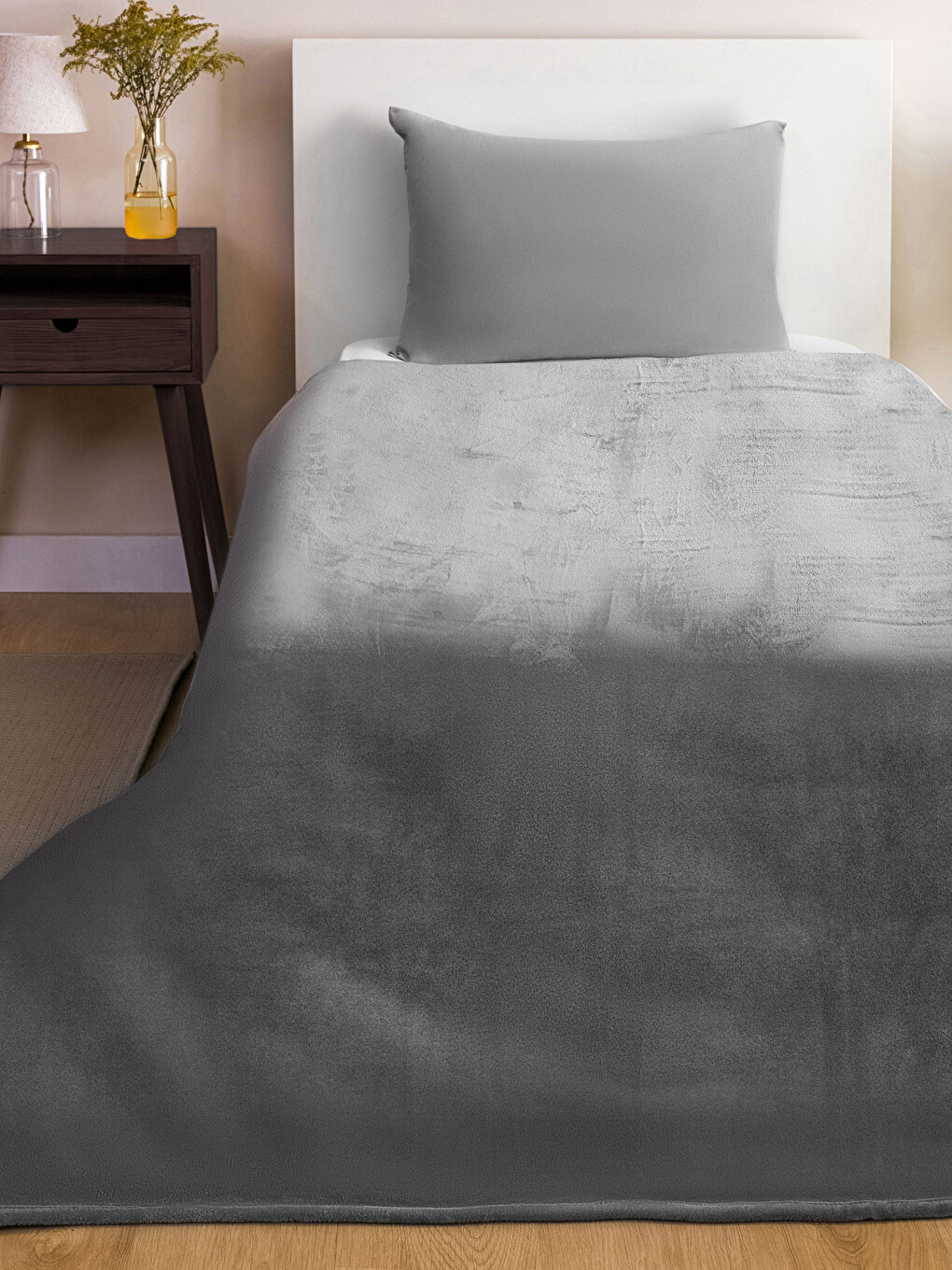 LCW HOME Plain Wellsoft Single Blanket 150x220 Cm - W2H775Z8-SPV