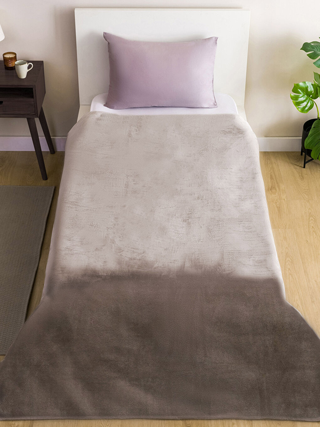 بطانية مفردة سادة قماش ويلسوفت 150x220 سم-1