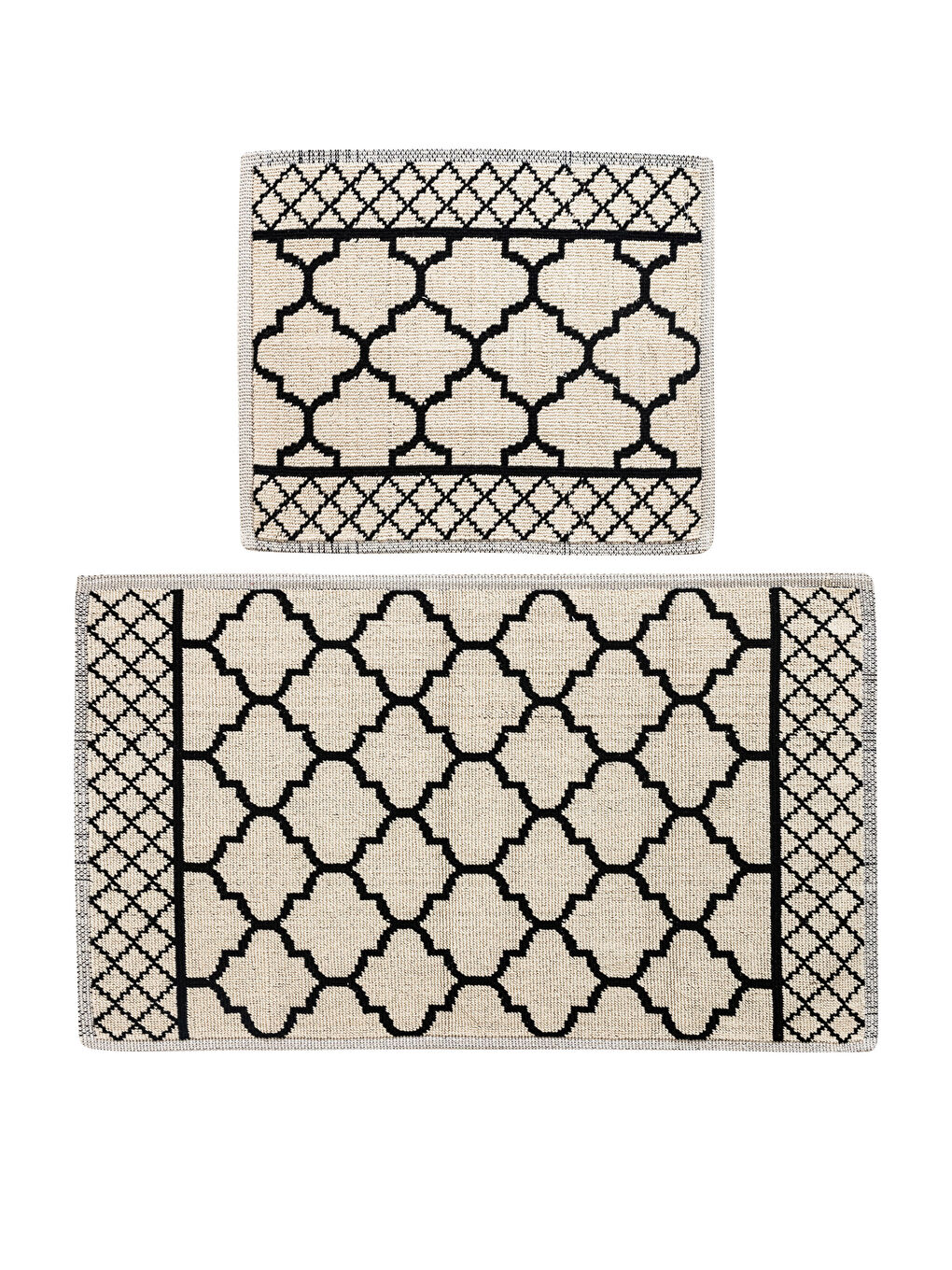 Geometric Patterned Bath Mat 2 Pack-4