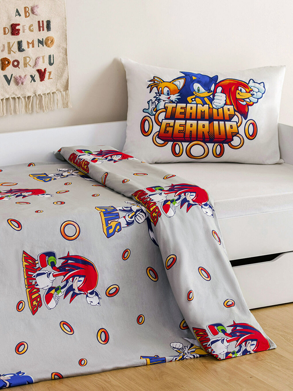 طقم غطاء لحاف أطفال مرخص من سونيك
