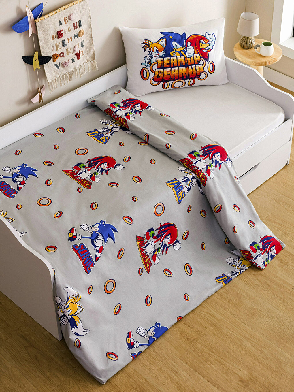 طقم غطاء لحاف أطفال مرخص من سونيك-1