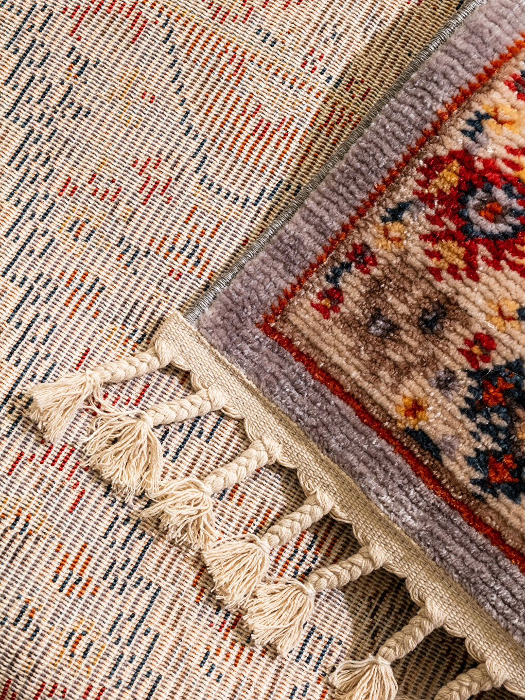 Этнический Ковер с Узорным Рисунком и Кисточками 80x150 см-2