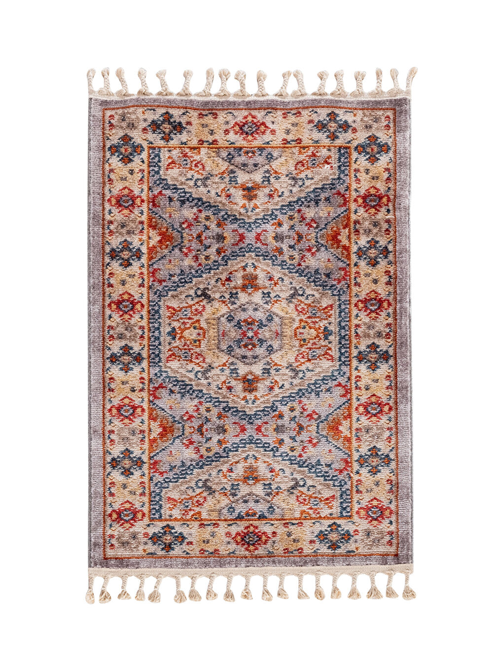 Этнический Ковер с Узорным Рисунком и Кисточками 80x150 см-4