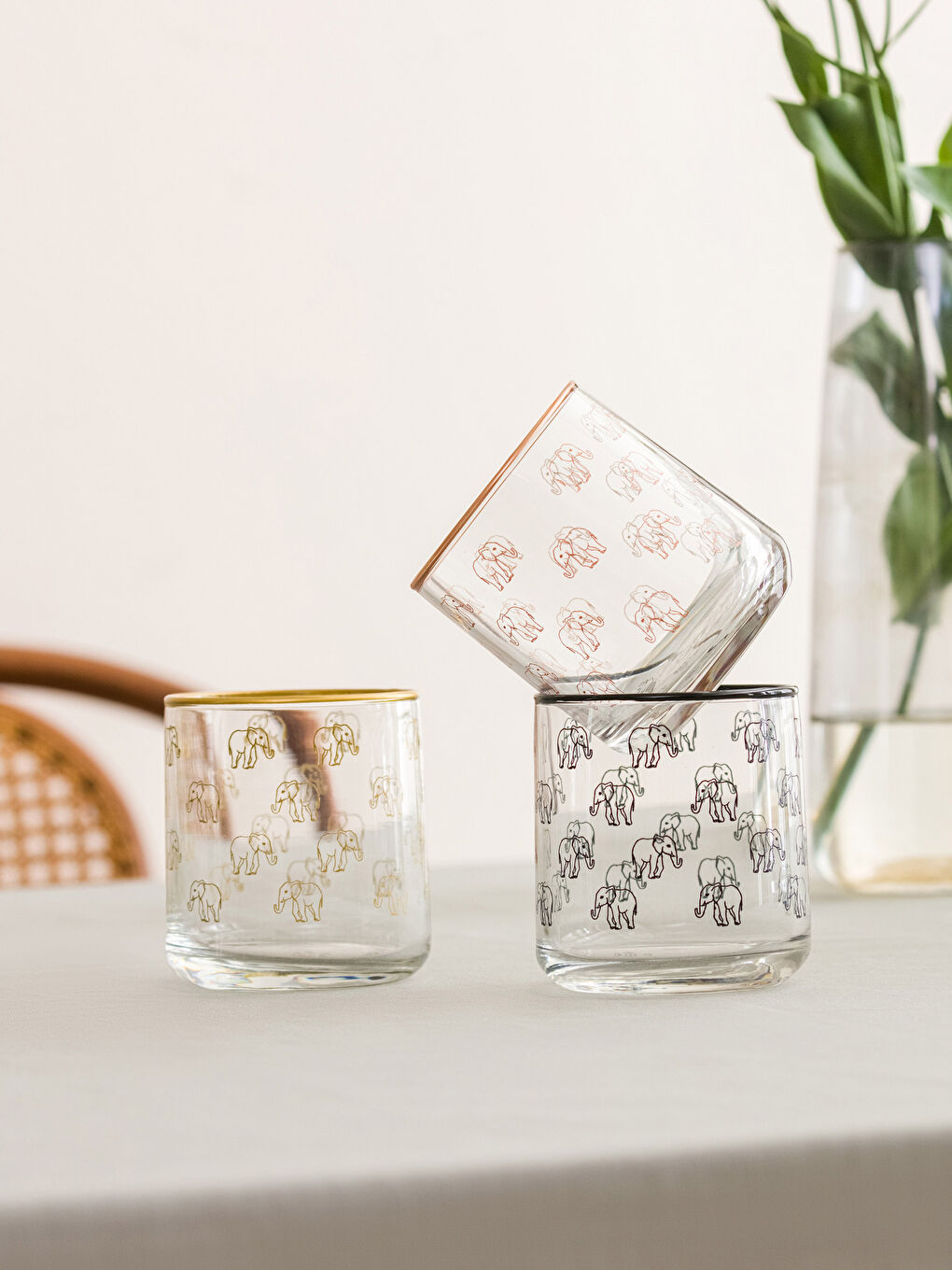 Verre à soda imprimé lot de 3 pièces 260 ml-2