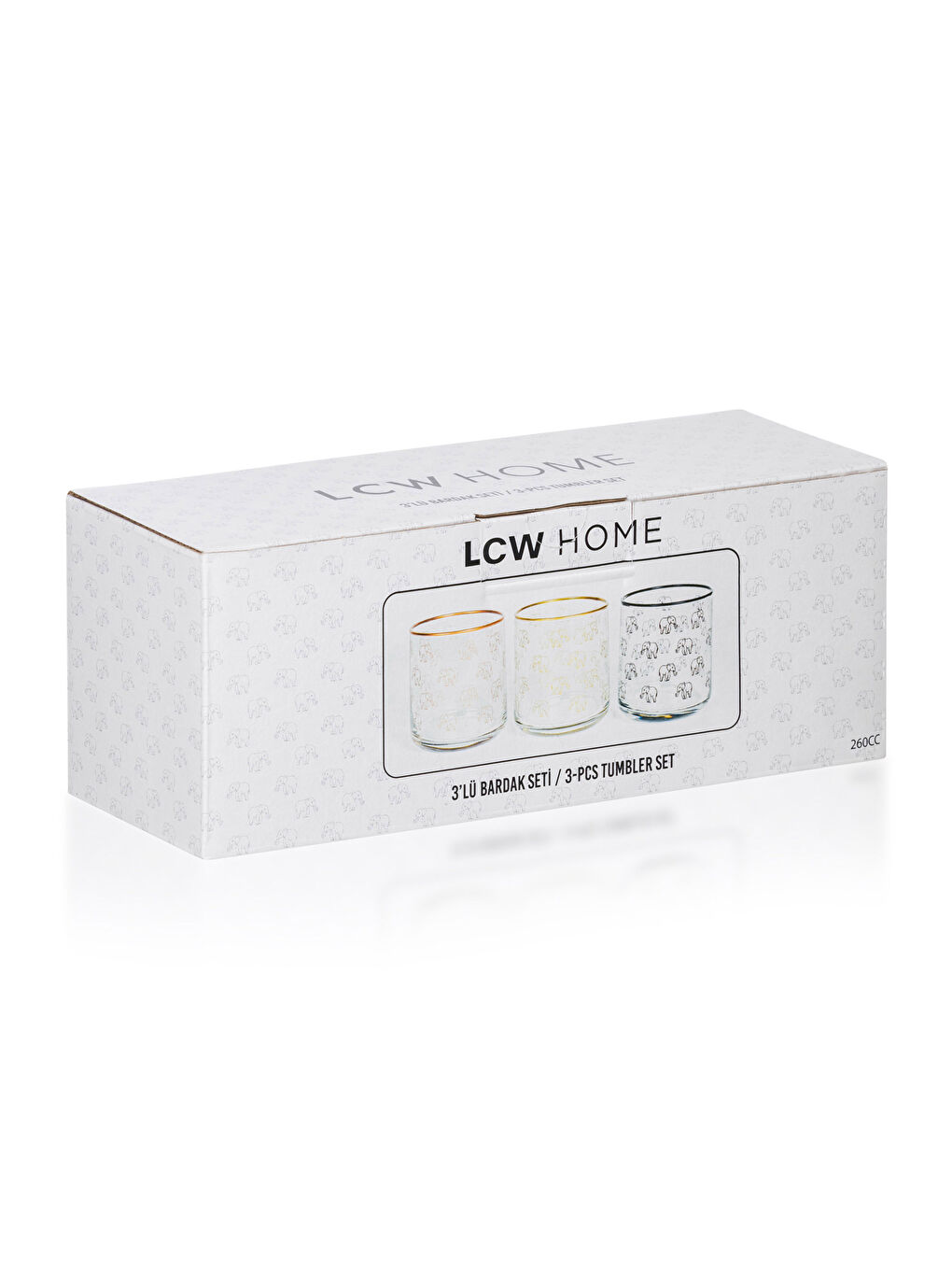 Verre à soda imprimé lot de 3 pièces 260 ml-3