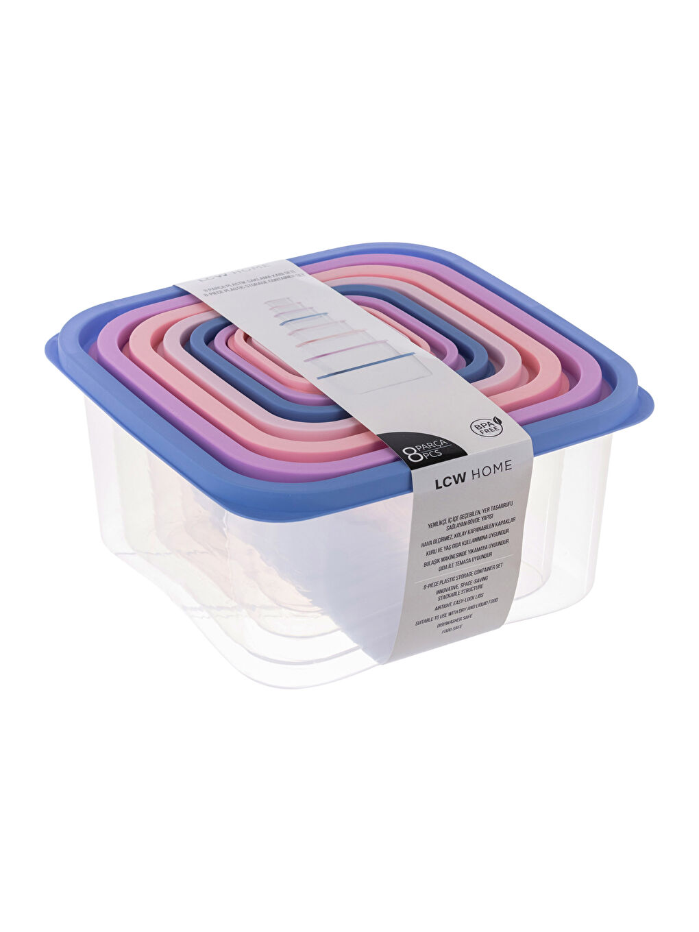 Karışık Saklama Kabı Seti 8'li-3