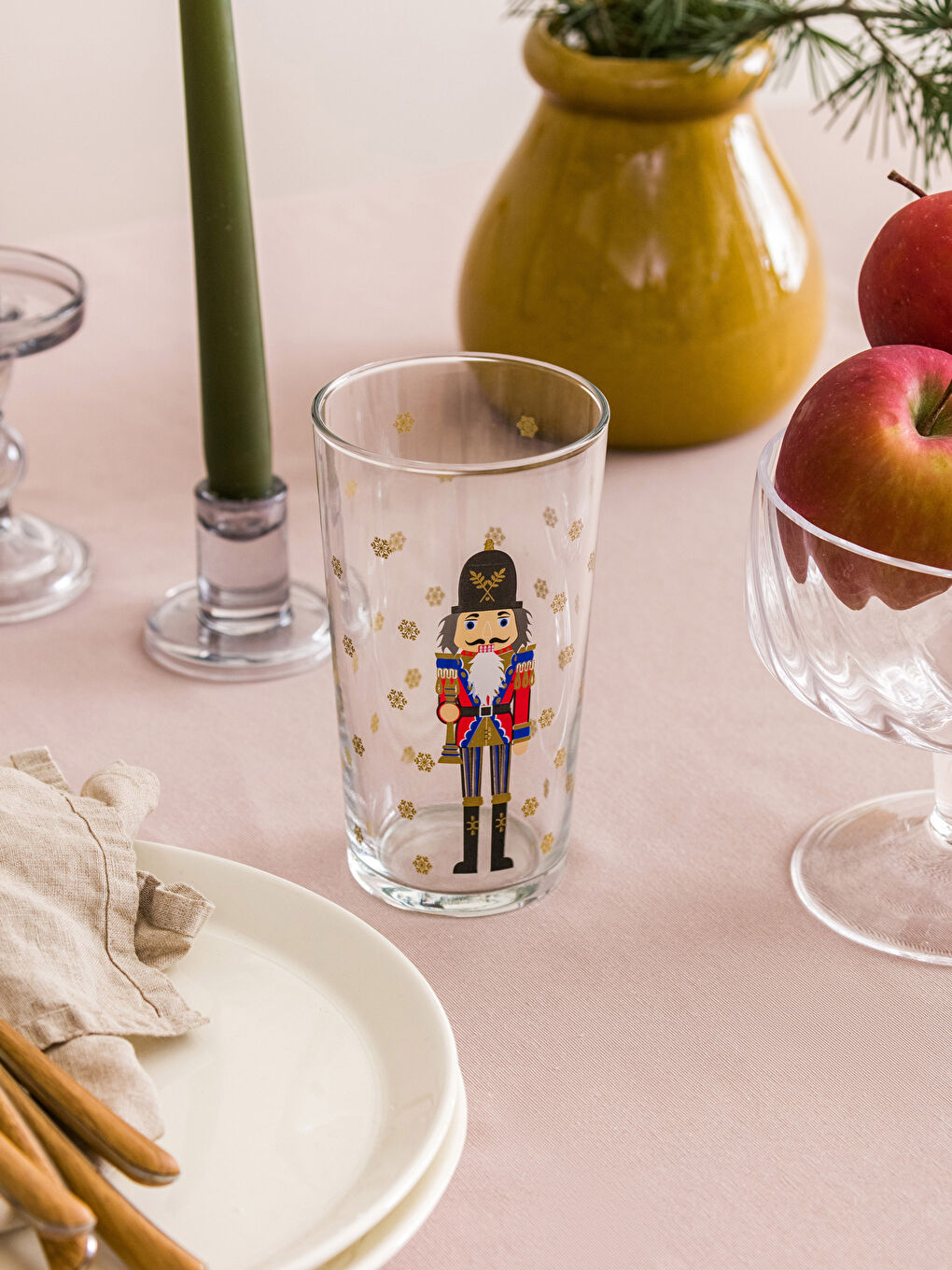 Karışık Yılbaşı Temalı Cam Bardak 570 ml-2