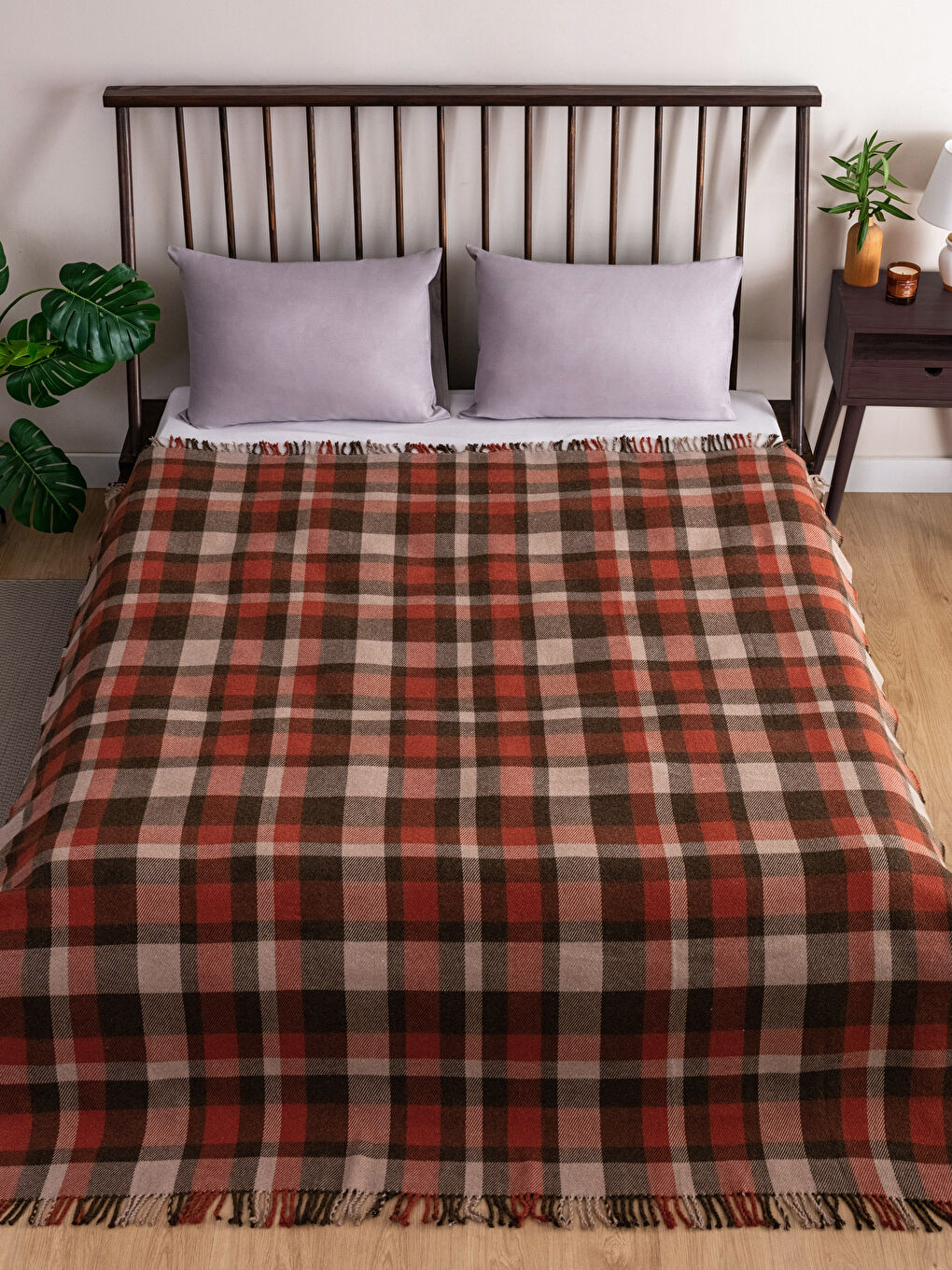 LCW HOME Karirano Duplo Ćebe 180x220 Cm -W2HI40Z8-F9C