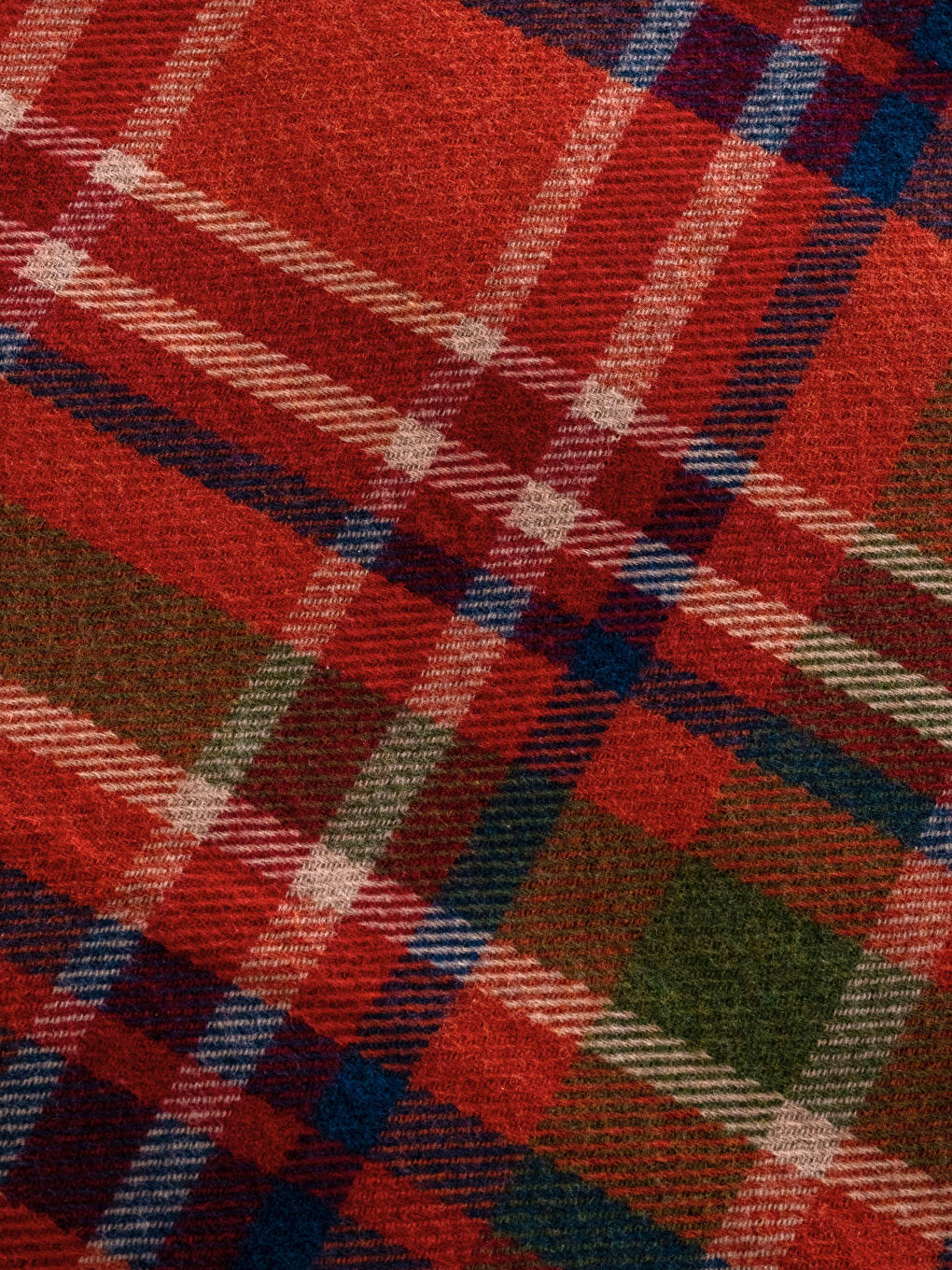 Karışık Ekose Desenli Çift Kişilik Battaniye 180x220 cm-2