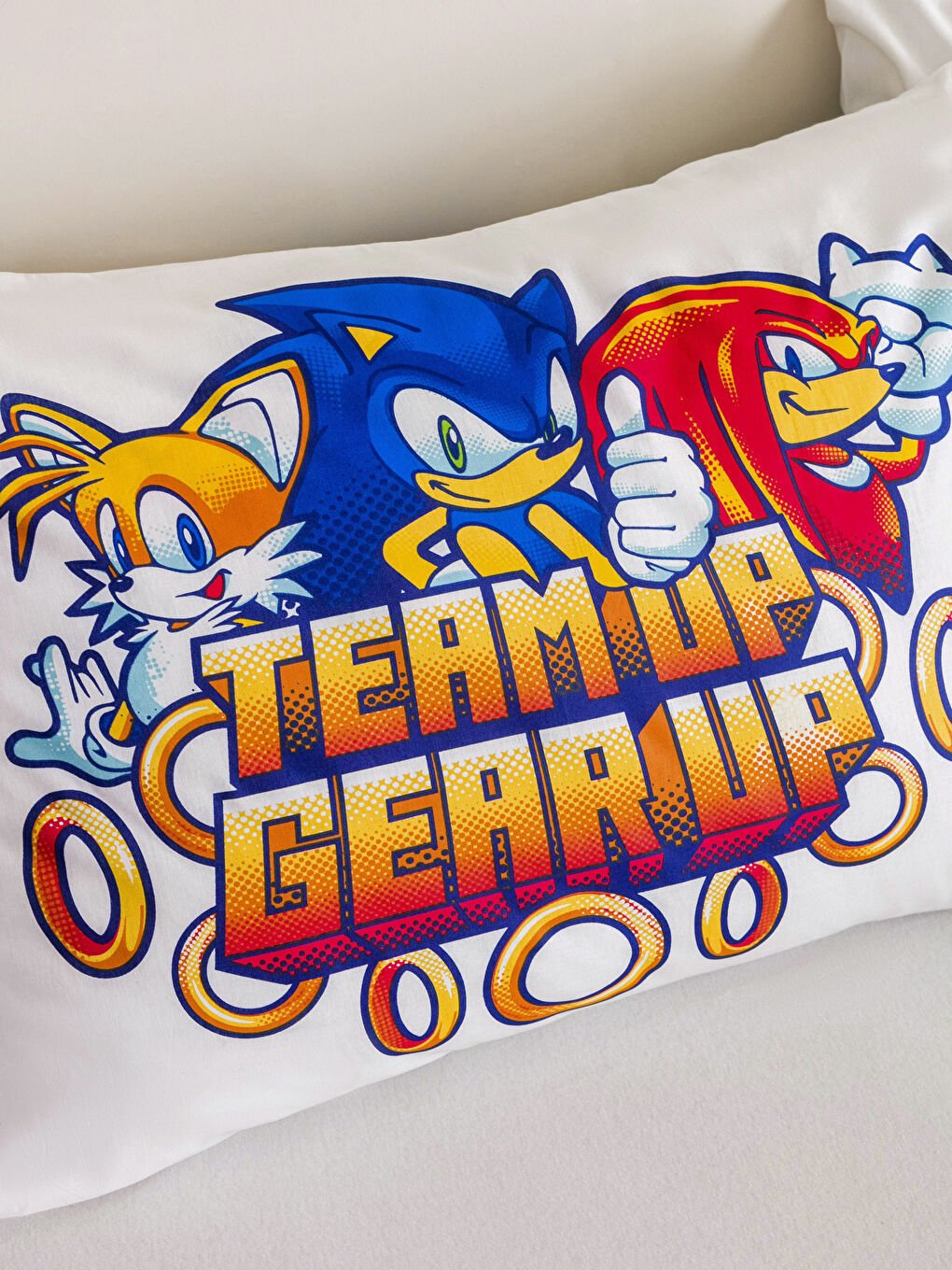 غطاء وسادة للأطفال مرخص سونيك 2 قطعة 50x70 سم-2