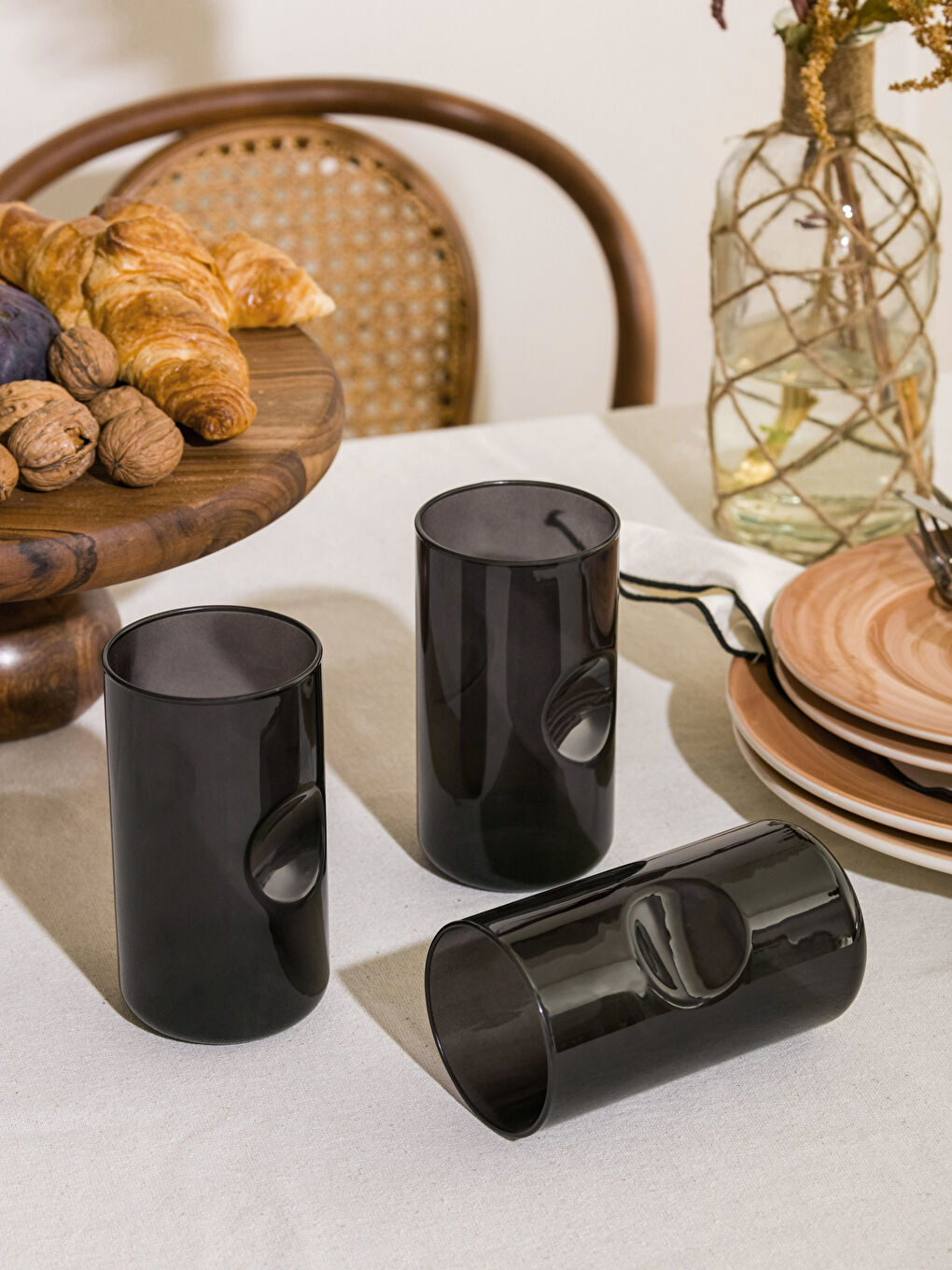 Glass Cup 3 Pcs 490 Ml-1