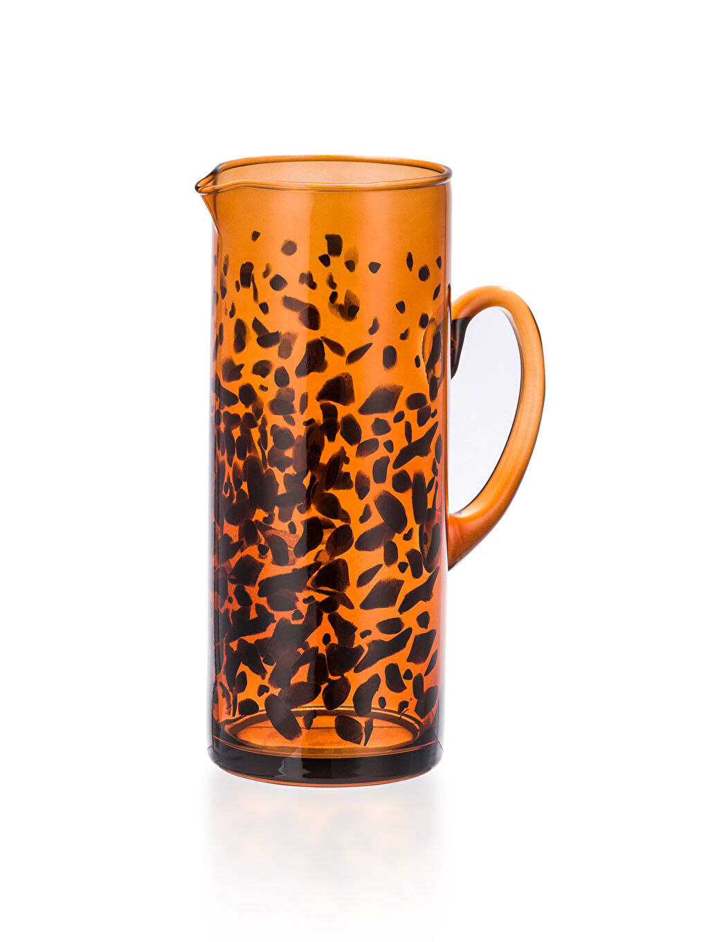 Kahverengi Desenli Cam Sürahi 1750 ml-4