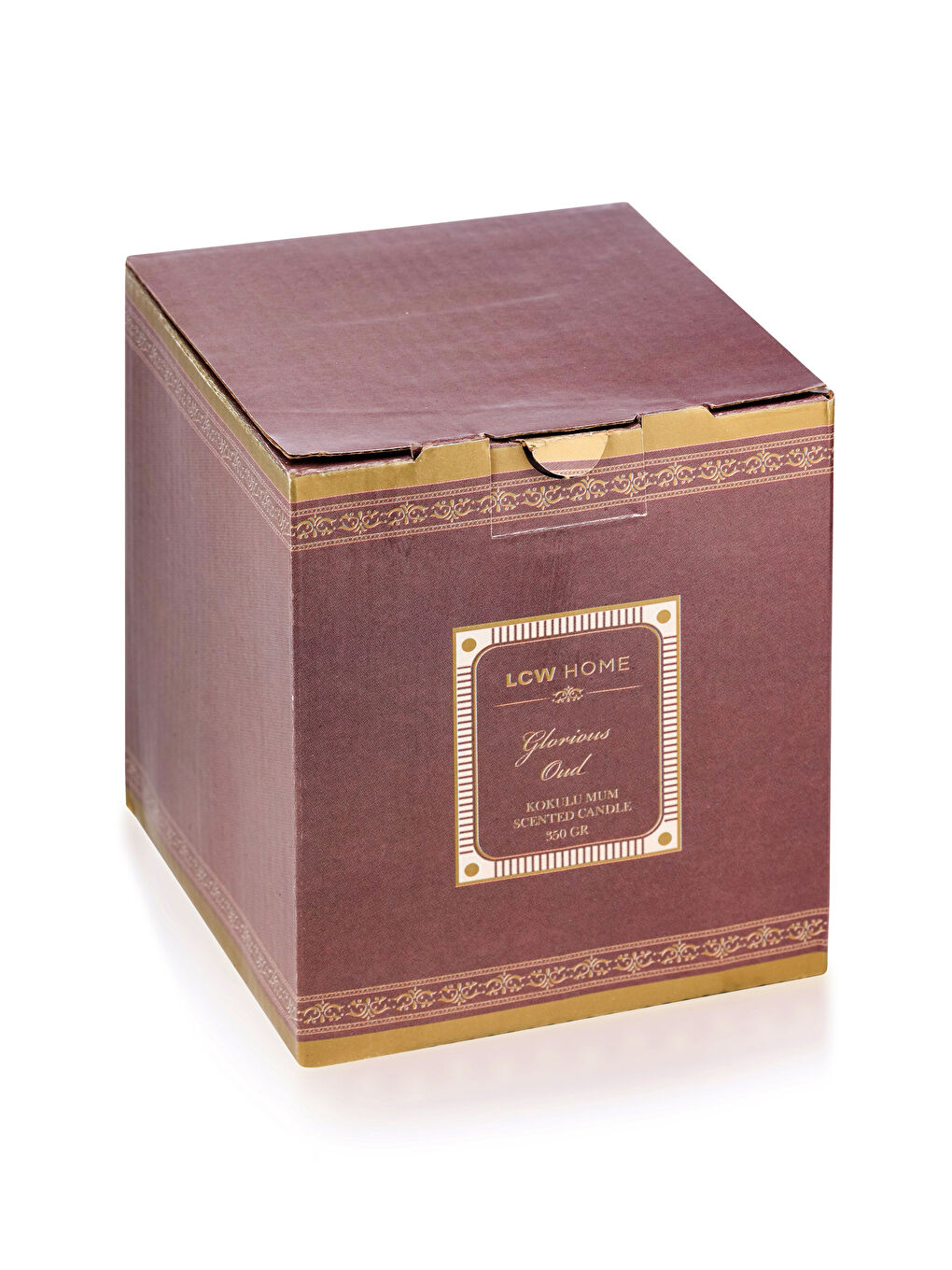Oud Scented Decorative Glass Candle 350 Gr-4