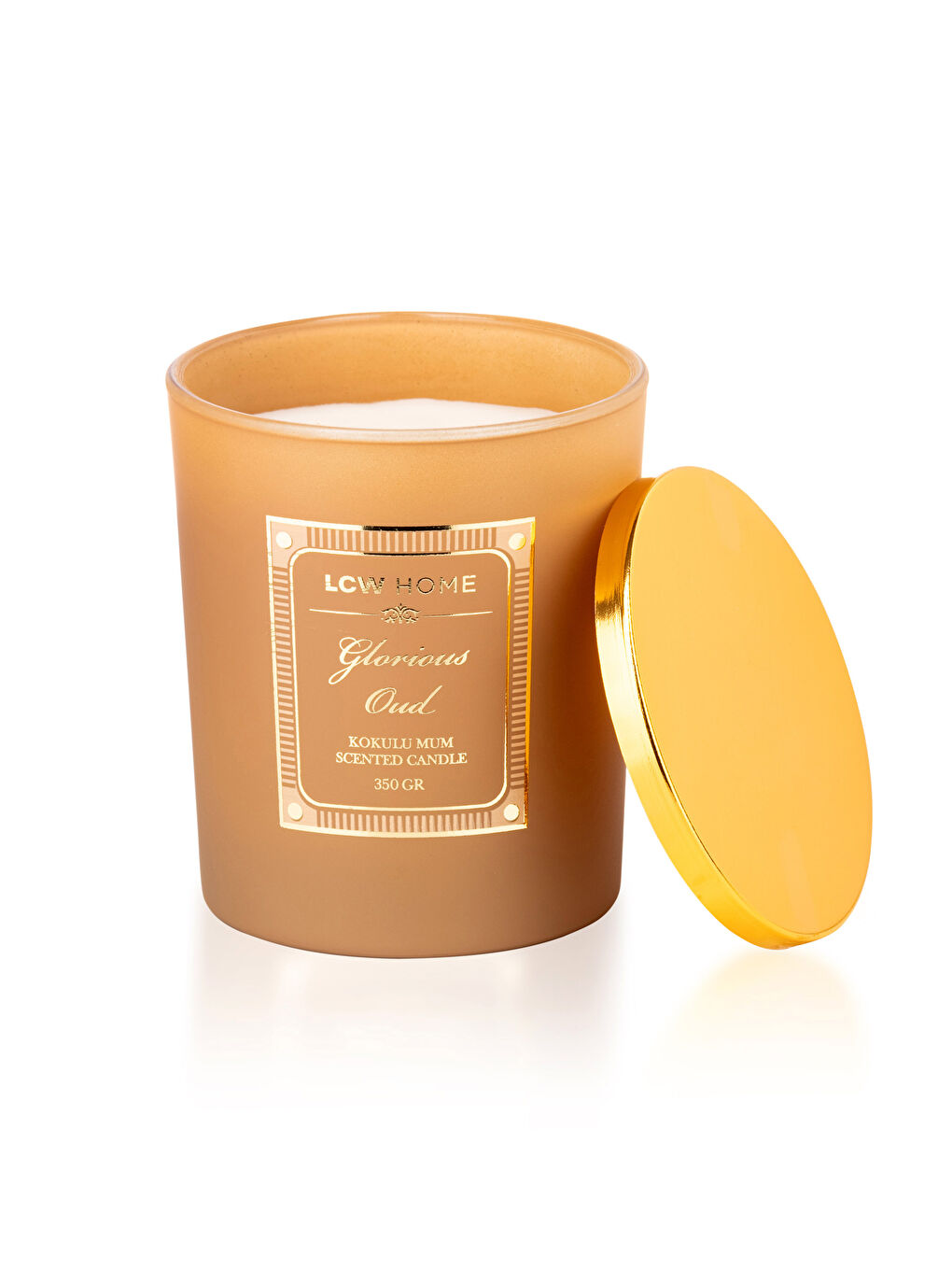Oud Scented Decorative Glass Candle 350 Gr-5