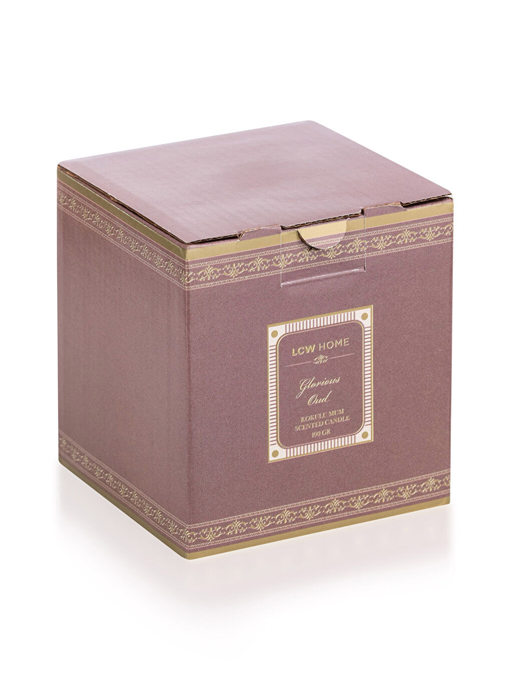 Oud Scented Decorative Glass Candle 190 Gr-4
