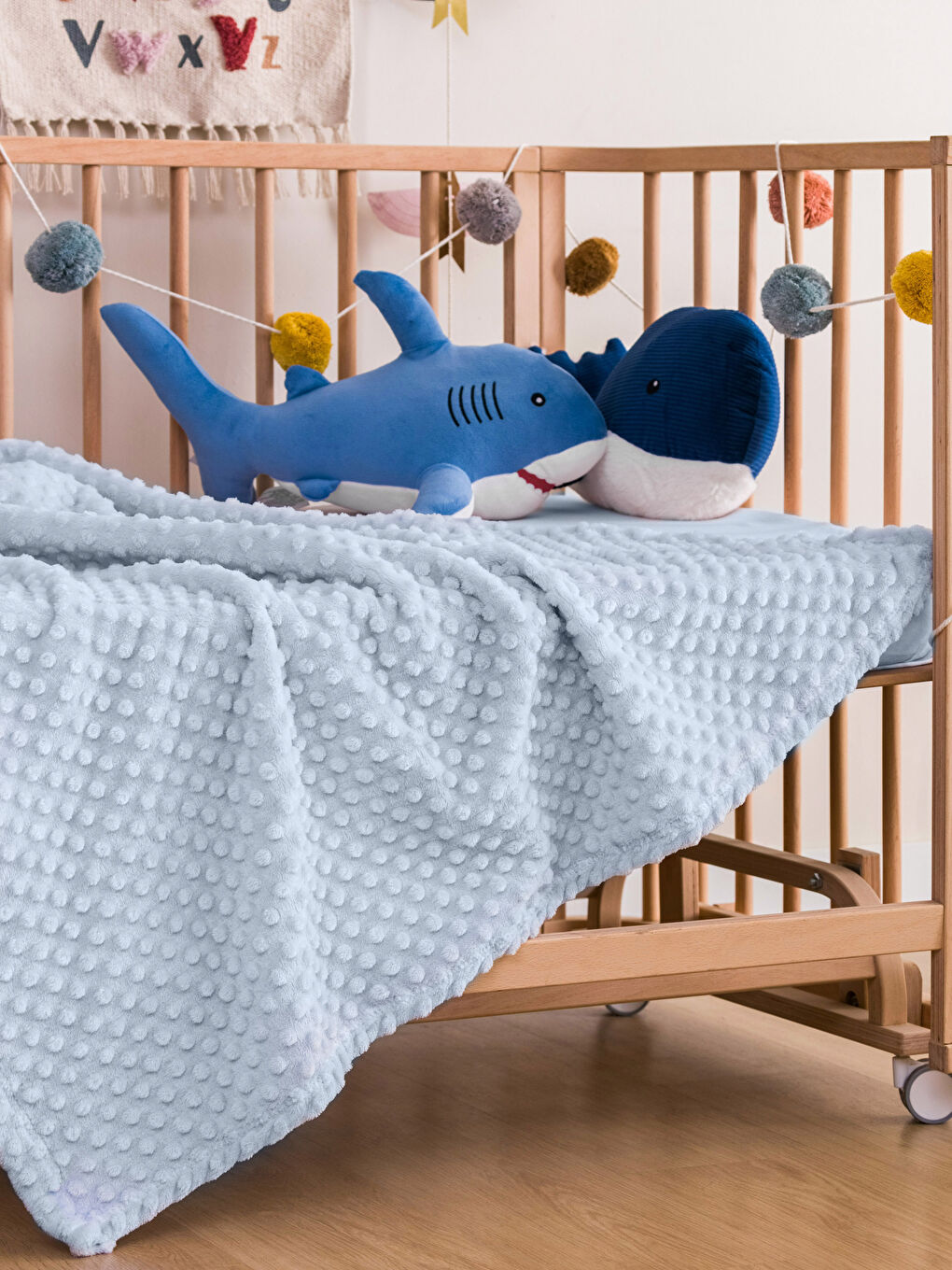 Wellsoft Bud Patterned Baby Blanket 100x120 Cm