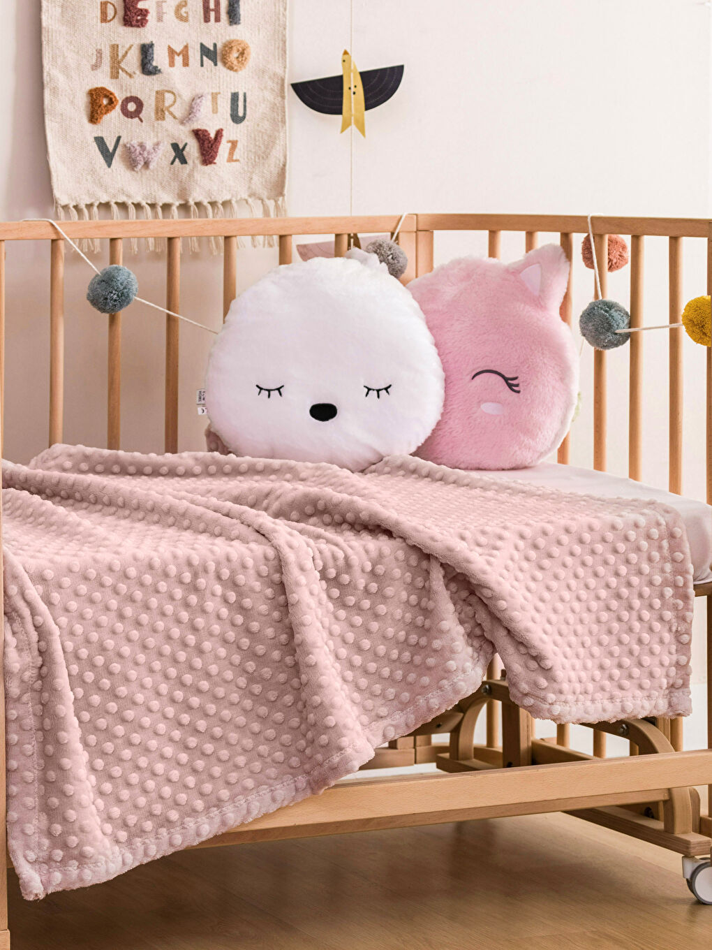 Wellsoft Bud Patterned Baby Blanket 90x110 cm