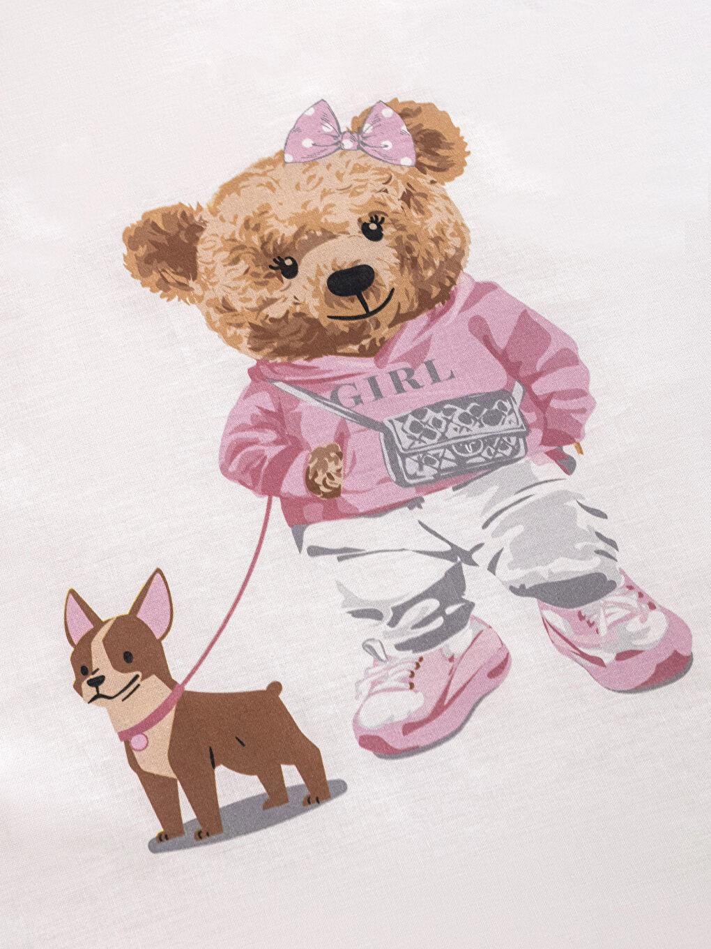 Комплект с односпальным пододеяльником из хлопка с принтом для детей-4