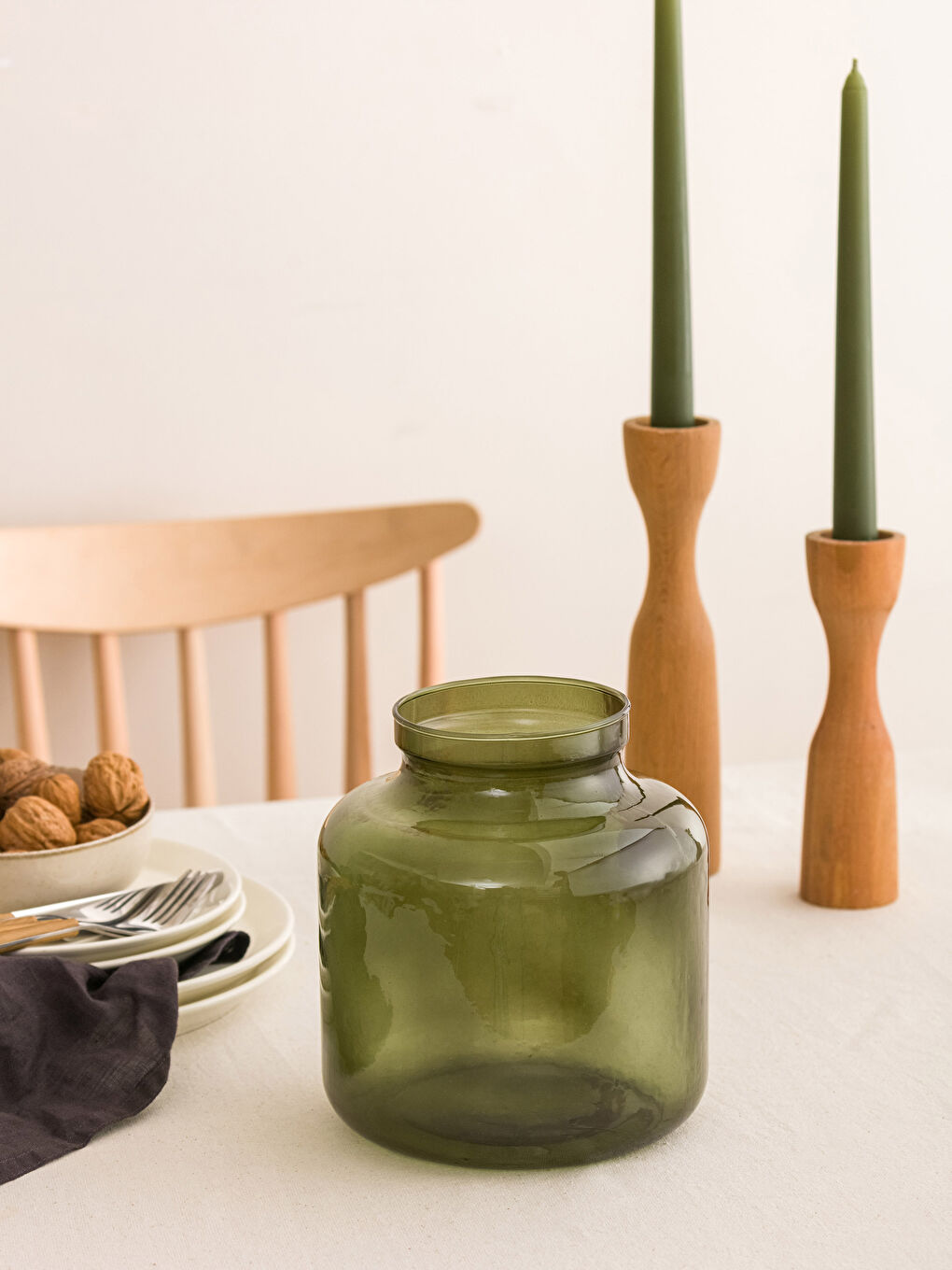 LCW HOME Flat Glass Vase 10x19 Cm -W2HS80Z8-S81