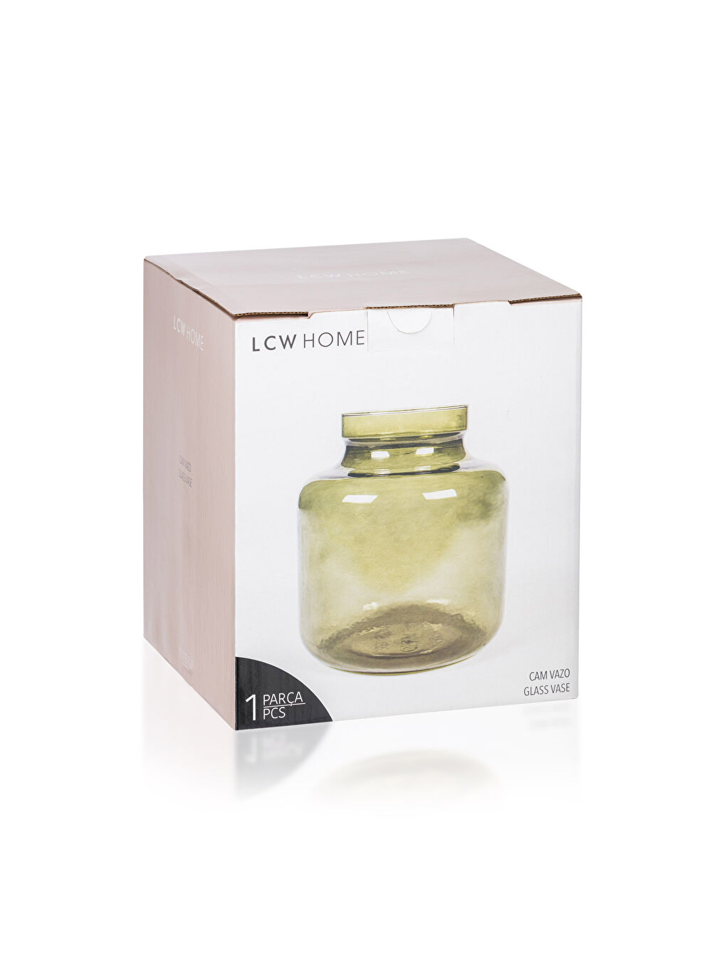 LCW HOME Flat Glass Vase 10x19 Cm -W2HS80Z8-S81