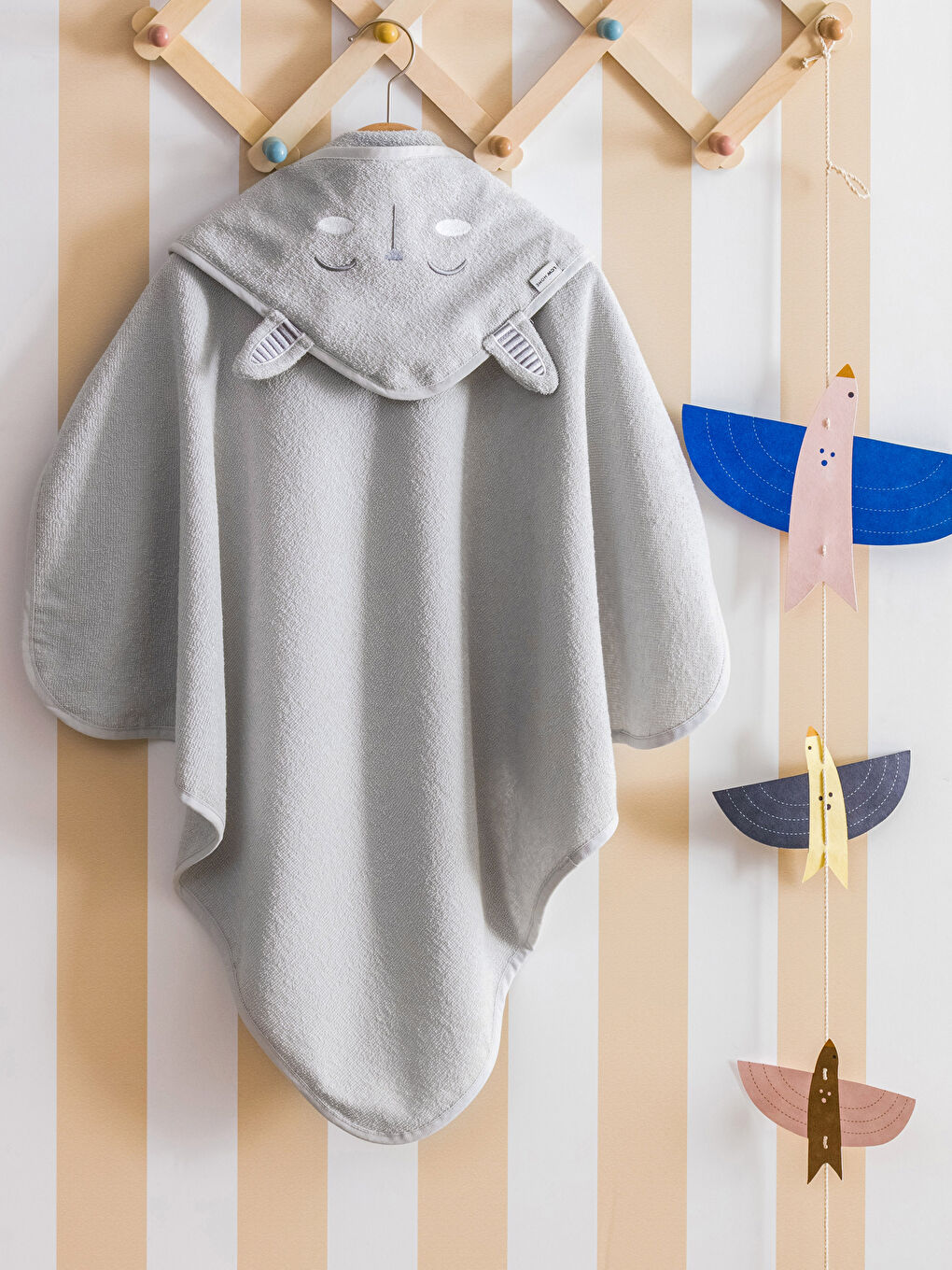 منشفة حمام طفل قطن مطرزة 75x75 سم