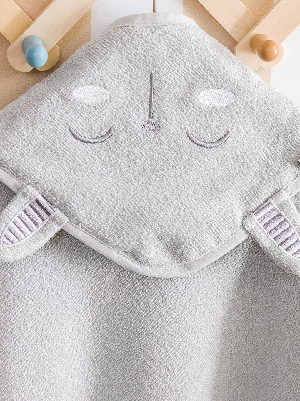 منشفة حمام طفل قطن مطرزة 75x75 سم-2