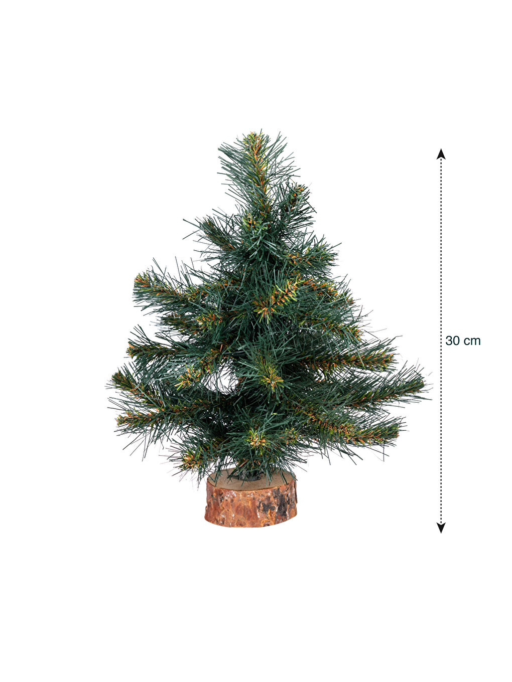 Yeşil Yılbaşı Temalı Dekoratif Çam Ağacı 30 cm-3