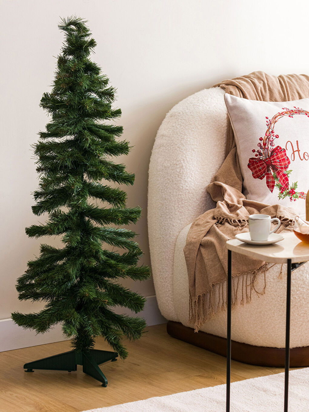 Yeşil Yılbaşı Temalı Dekoratif Çam Ağacı 120 cm-1