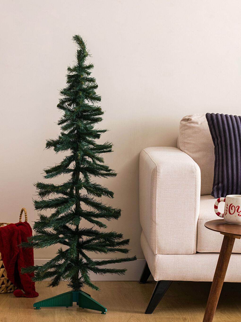 Yeşil Yılbaşı Temalı Dekoratif Çam Ağacı 120 cm-1