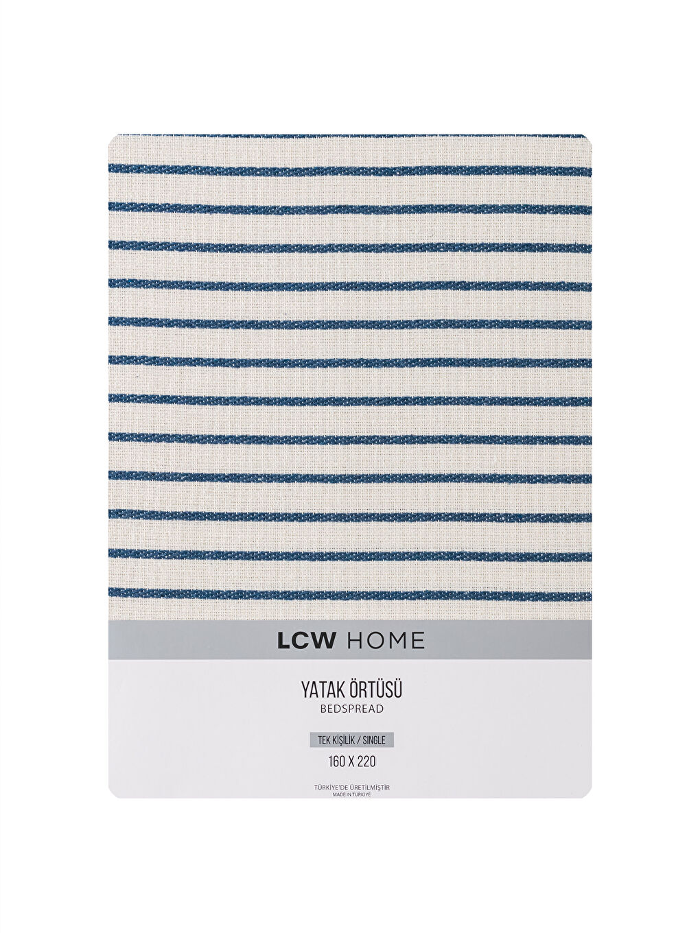 Striped Single Bedspread 160x220 Cm-4