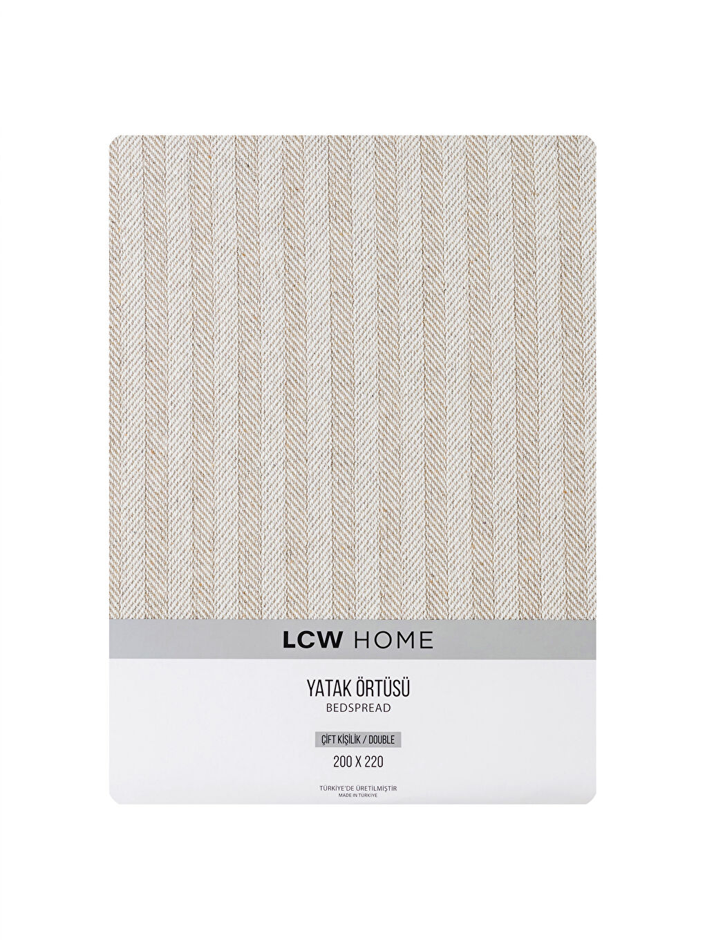 Self-Patterned Queen Size Bedspread 200x220 cm-4