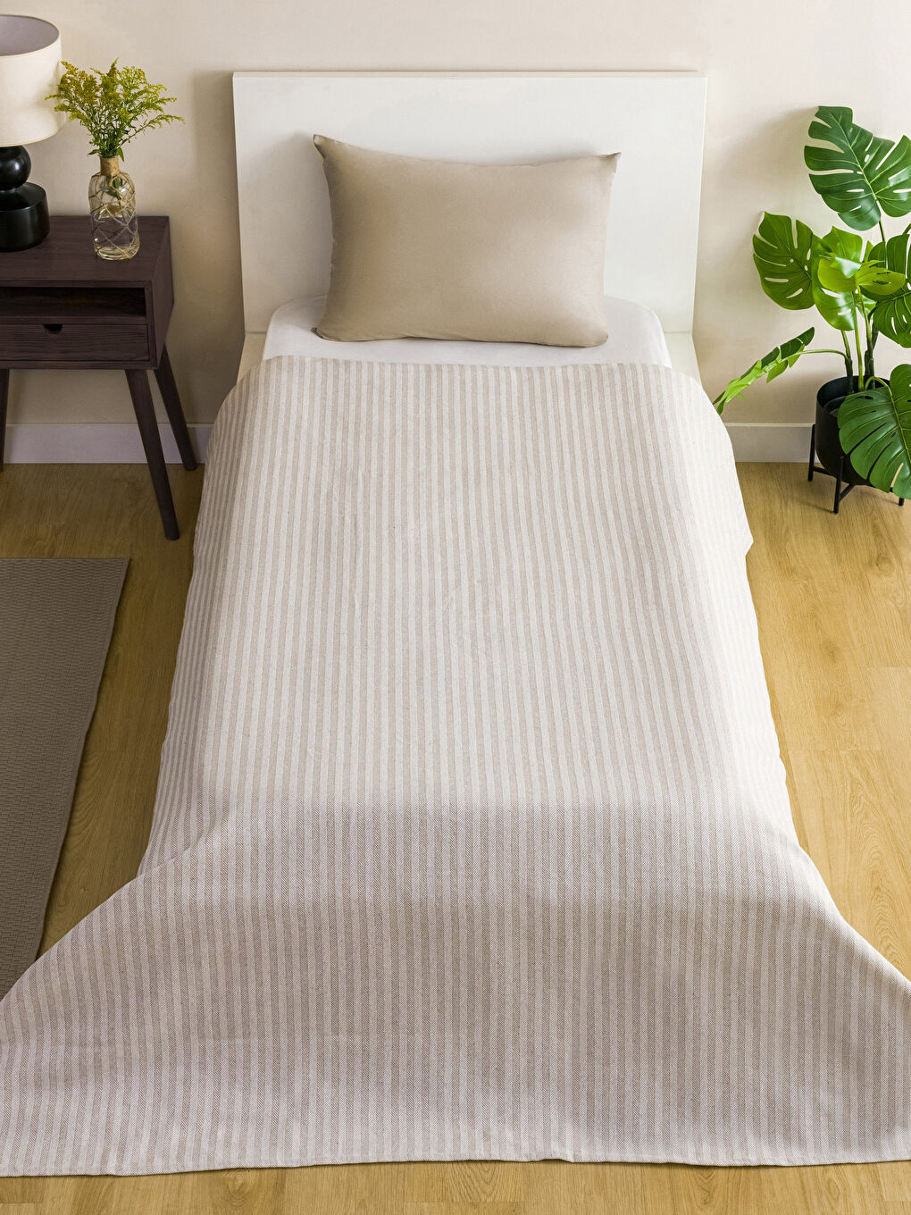 Cuvertură de pat single cu model 160x220 cm-1