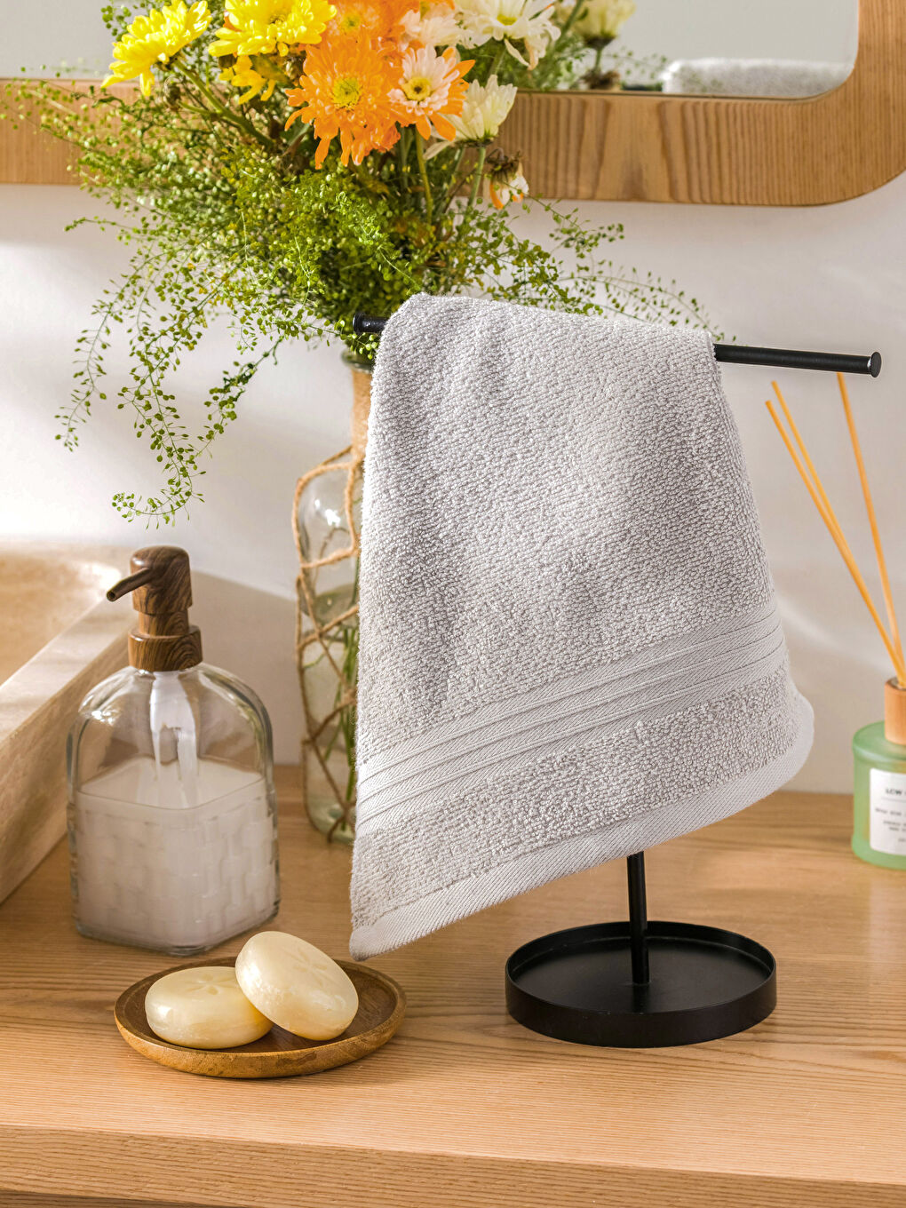 Plain Cotton Hand Towel 30x50 Cm-1