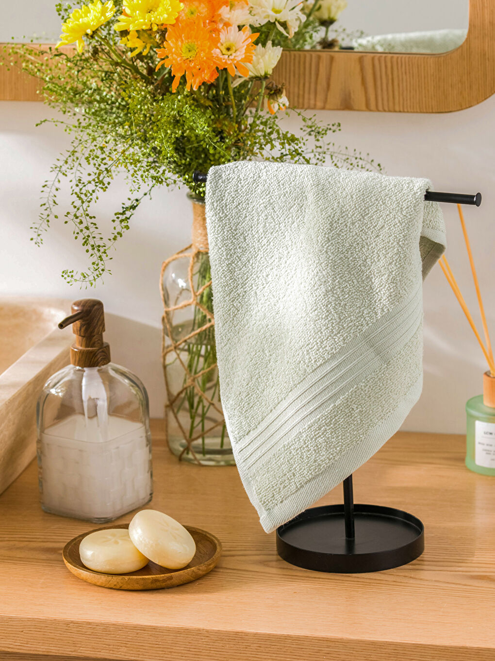 فوطة يد قطن سادة 30x50 سم-1