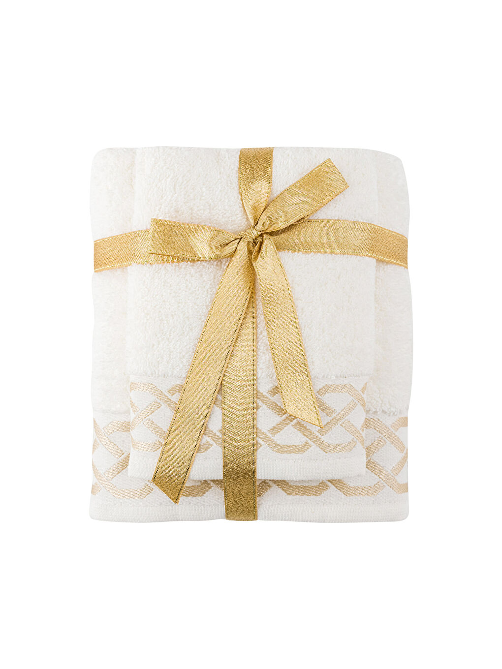 طقم فوط حمام قطن مطرز قطعتين-4