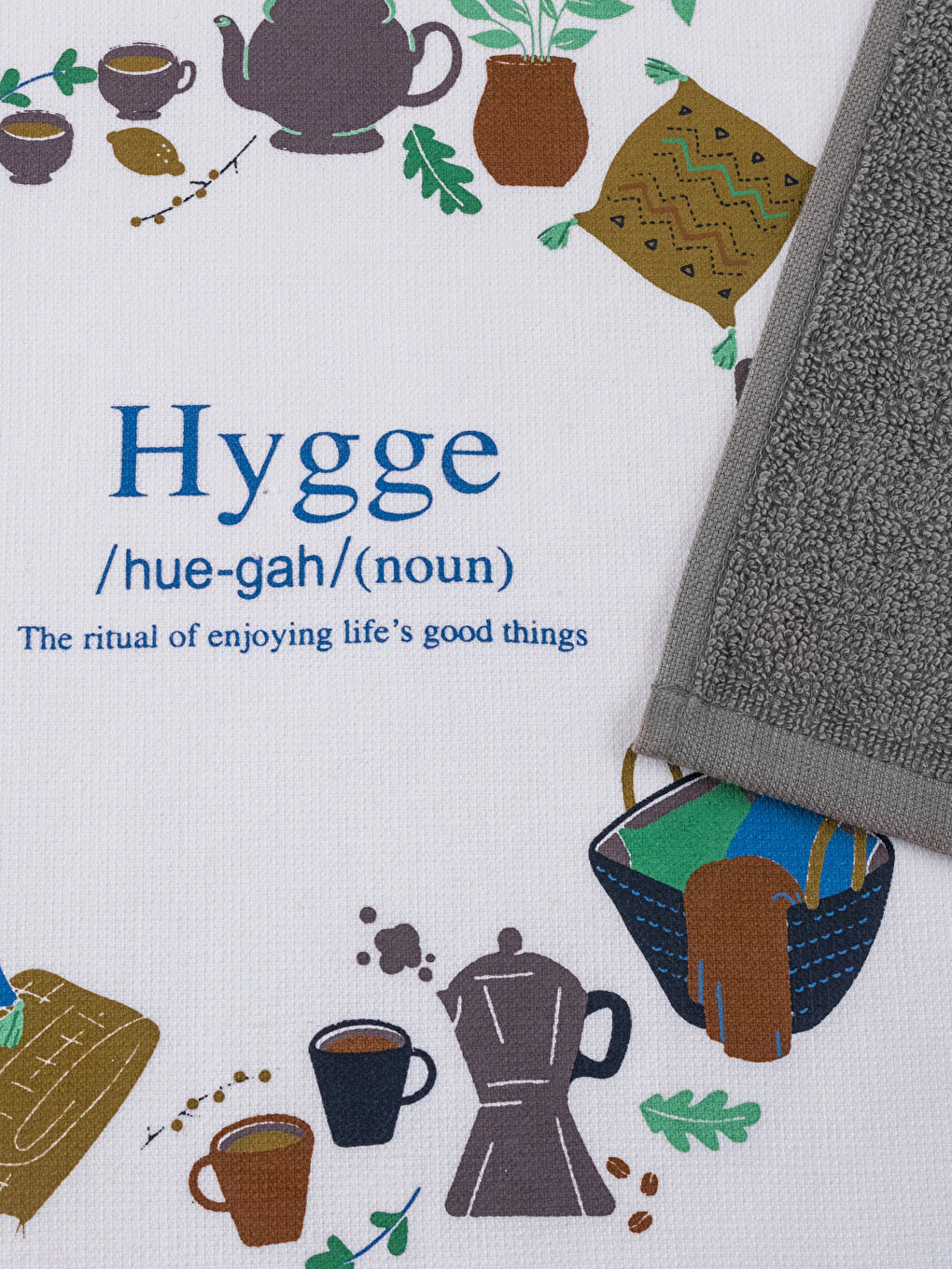 منشفة شاي مطبوعة - مجموعتين 40x50 سم-2