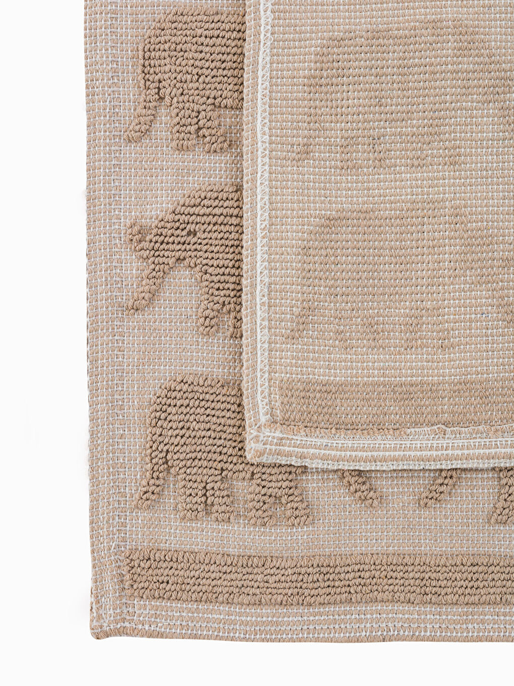 سجادة حمام منقوشة قطعتين-2