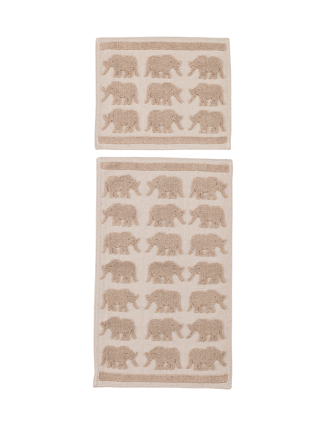 سجادة حمام منقوشة قطعتين-4