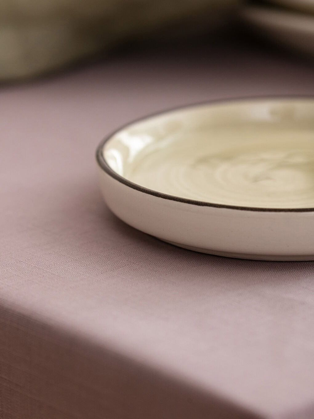 Yeşil Düz Seramik Tabak 12 cm-2