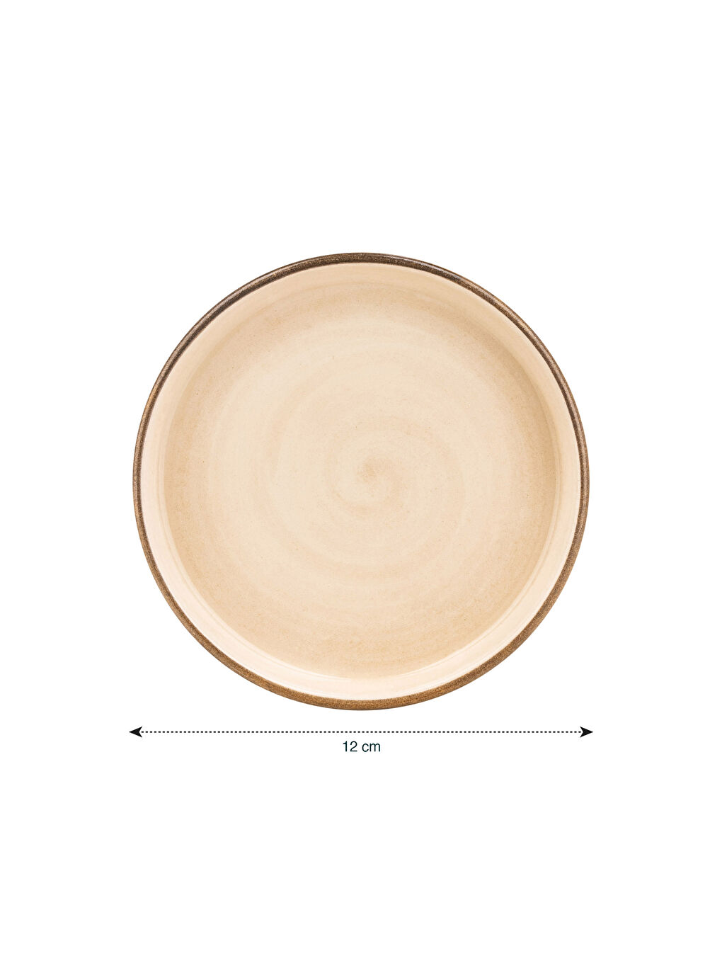 Flat Ceramic Plate 12 cm-3